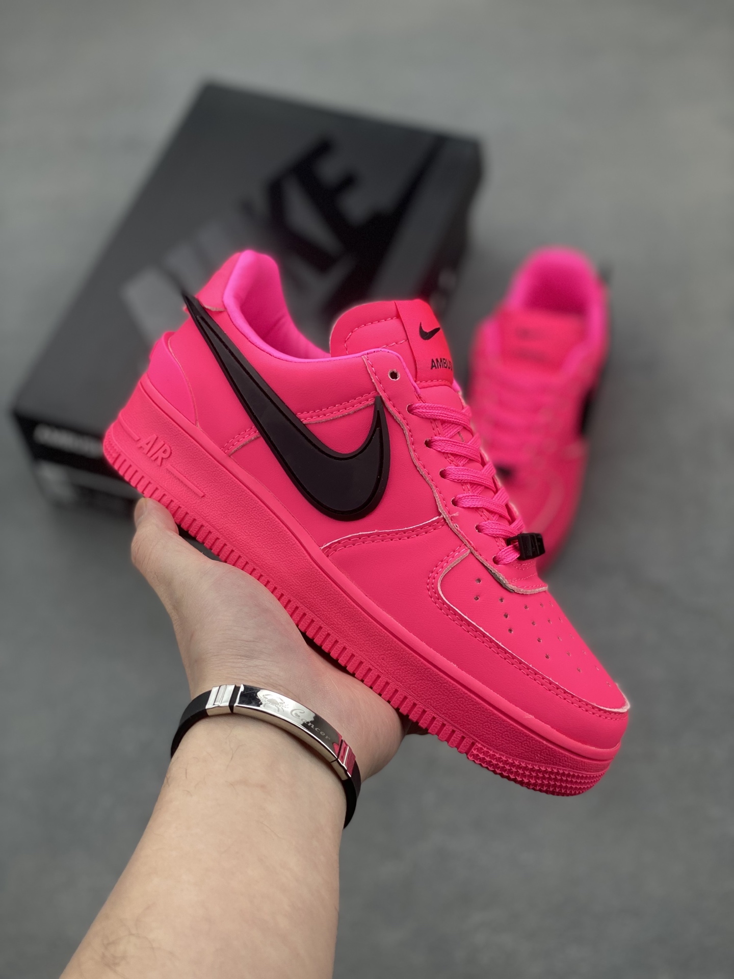 Nike x Ambush Air Force 1 Low Fuchsia Leather Sneakers - DV3464-020 2 i1743540452612 5528 0 0
