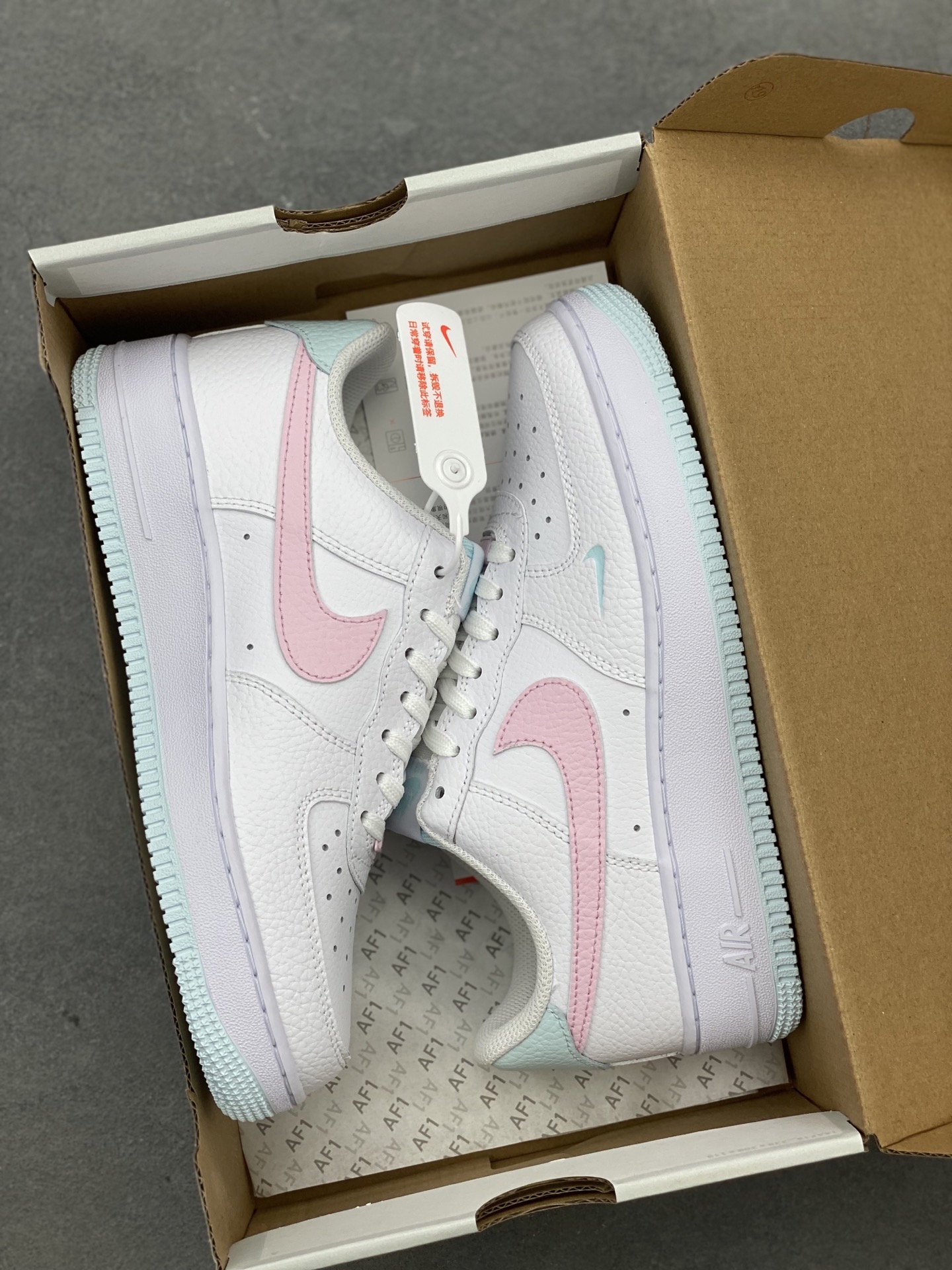 Nike Air Force 1 '07 Low White Pink Blue Casual Sneakers IH0640-161 10 i1743869220623 1414 0 8