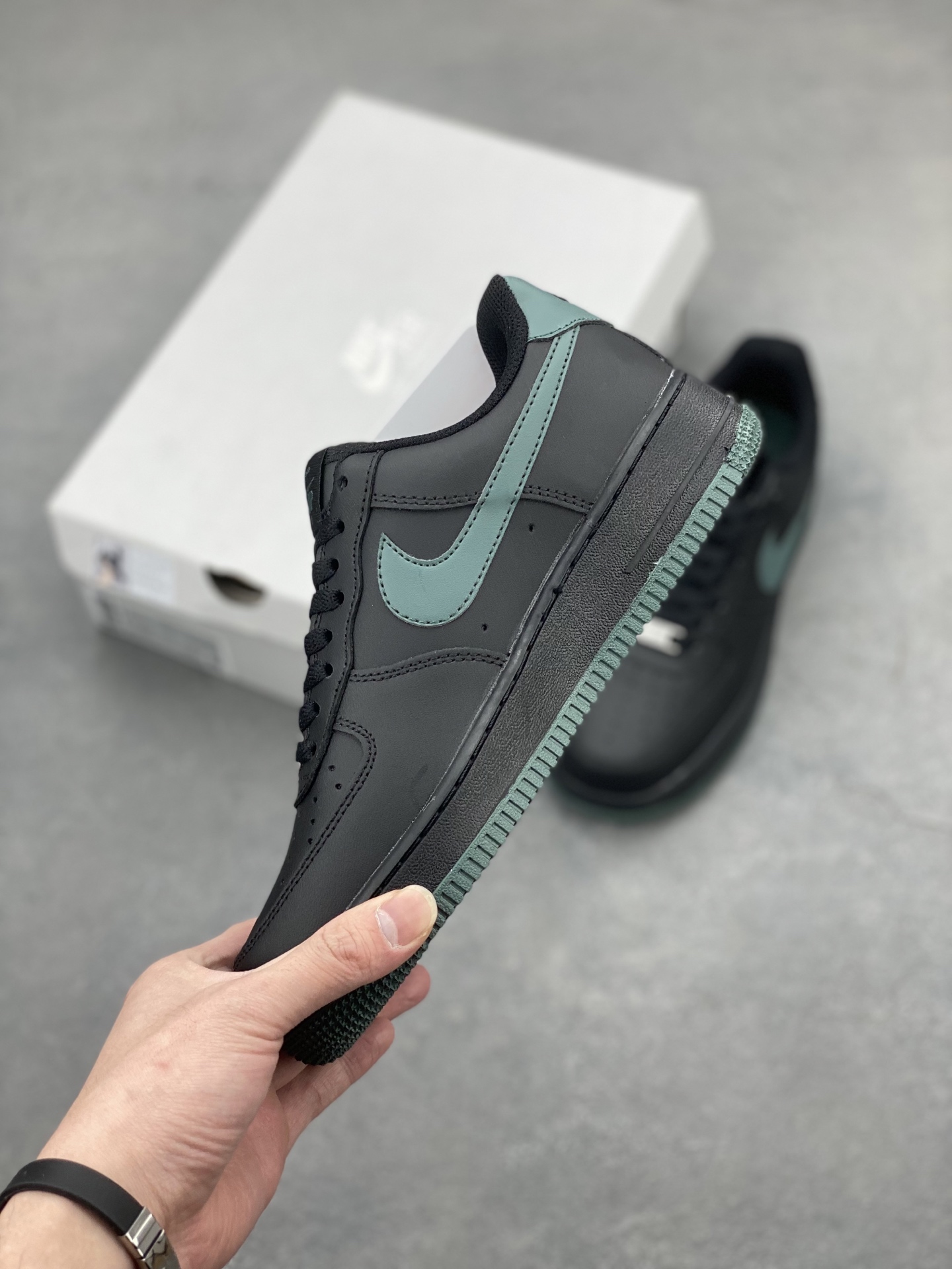 Nike Air Force 1 Low Black/Teal Athletic Shoe - FJ4146-001 4 i1743869330181 8159 0 2