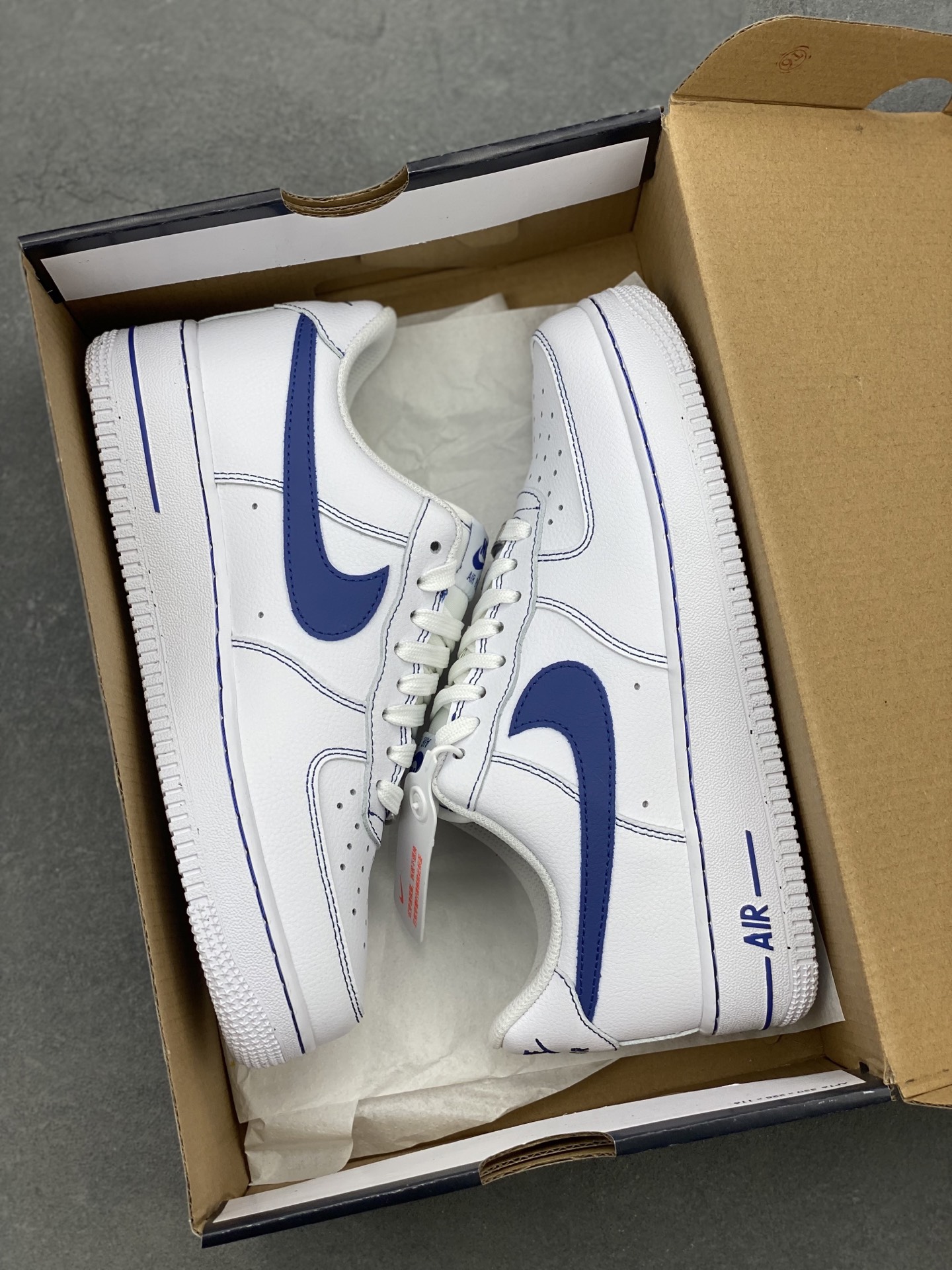 Nike Air Force 1 Low White Blue Stitching Casual Sneakers HQ2037-100 10 i1743869389237 318 0 8