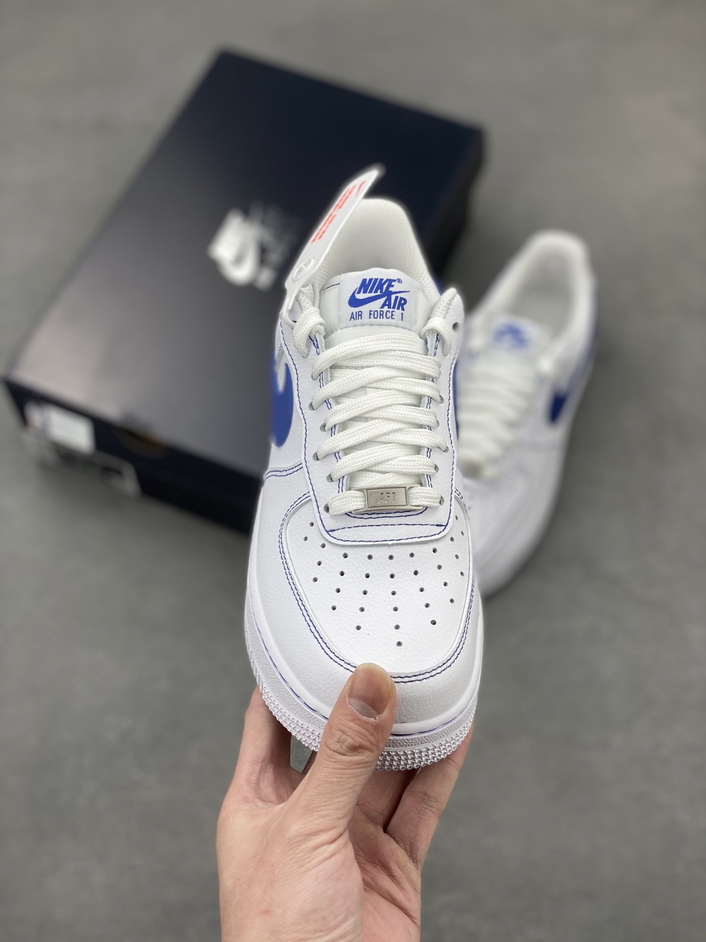 Nike Air Force 1 Low White Blue Stitching Casual Sneakers HQ2037-100 3 i1743869389368 1167 0 1