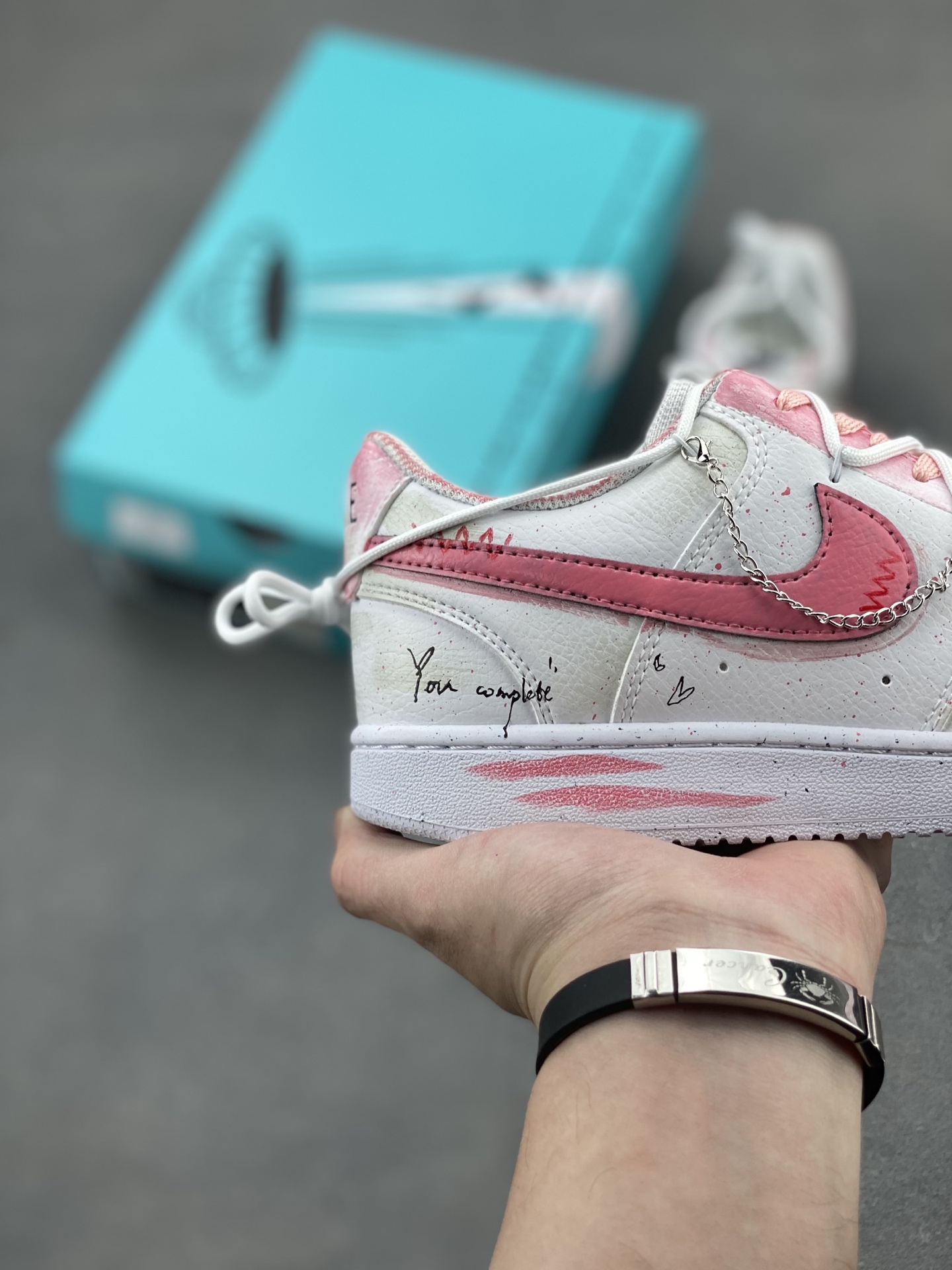 Nike Court Vision Low 'Happy Corner' Hand-Painted Graffiti Custom Sneakers 6 i1744228575689 9703 0 4