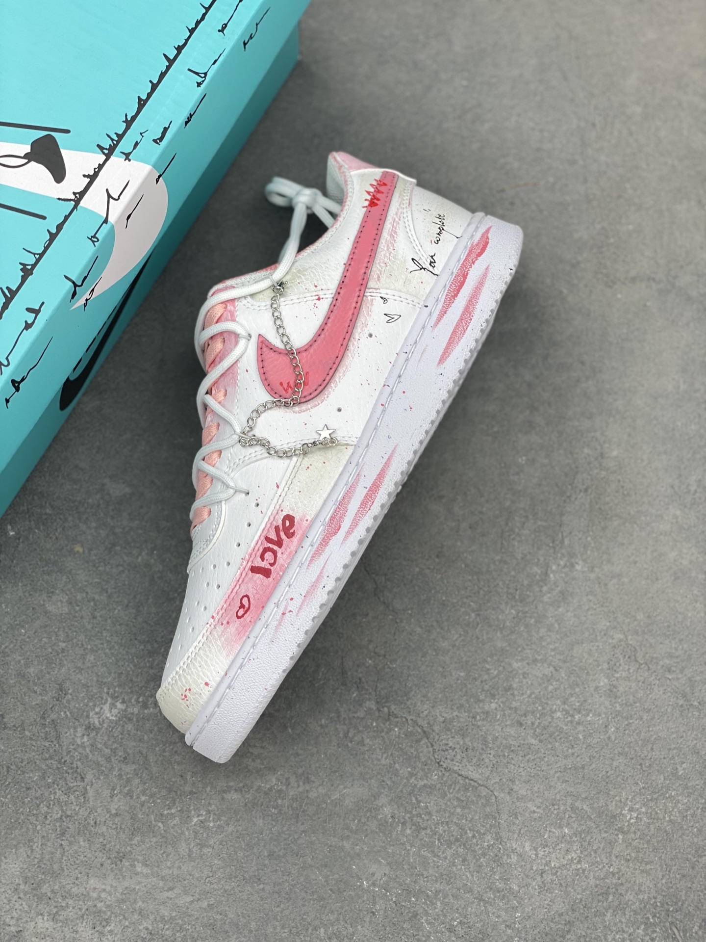 Nike Court Vision Low 'Happy Corner' Hand-Painted Graffiti Custom Sneakers 8 i1744228580933 8998 0 6