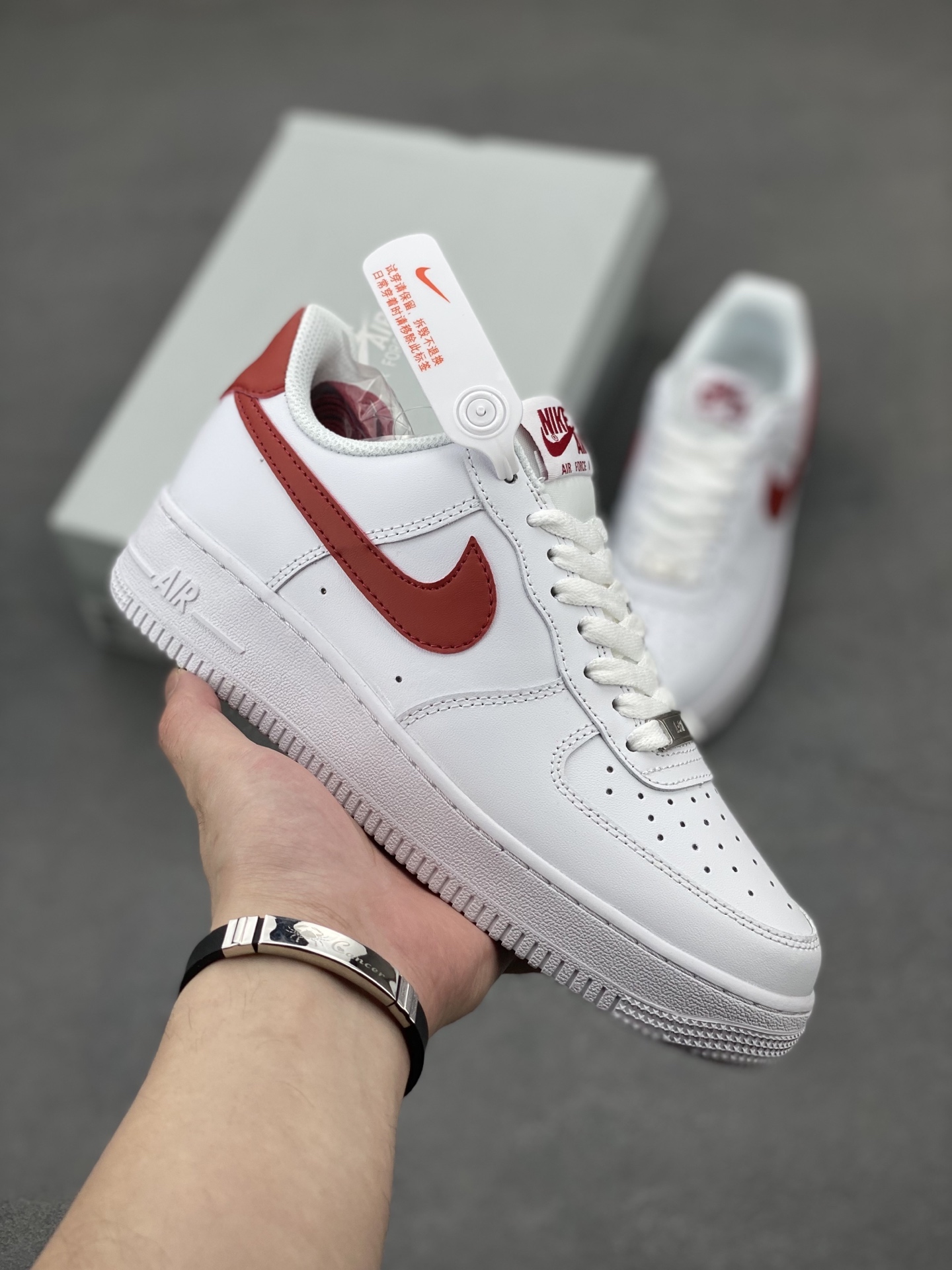 Nike Air Force 1 Low White Red Casual Sneakers DX5883-102 2 i1744315592337 8027 0 0