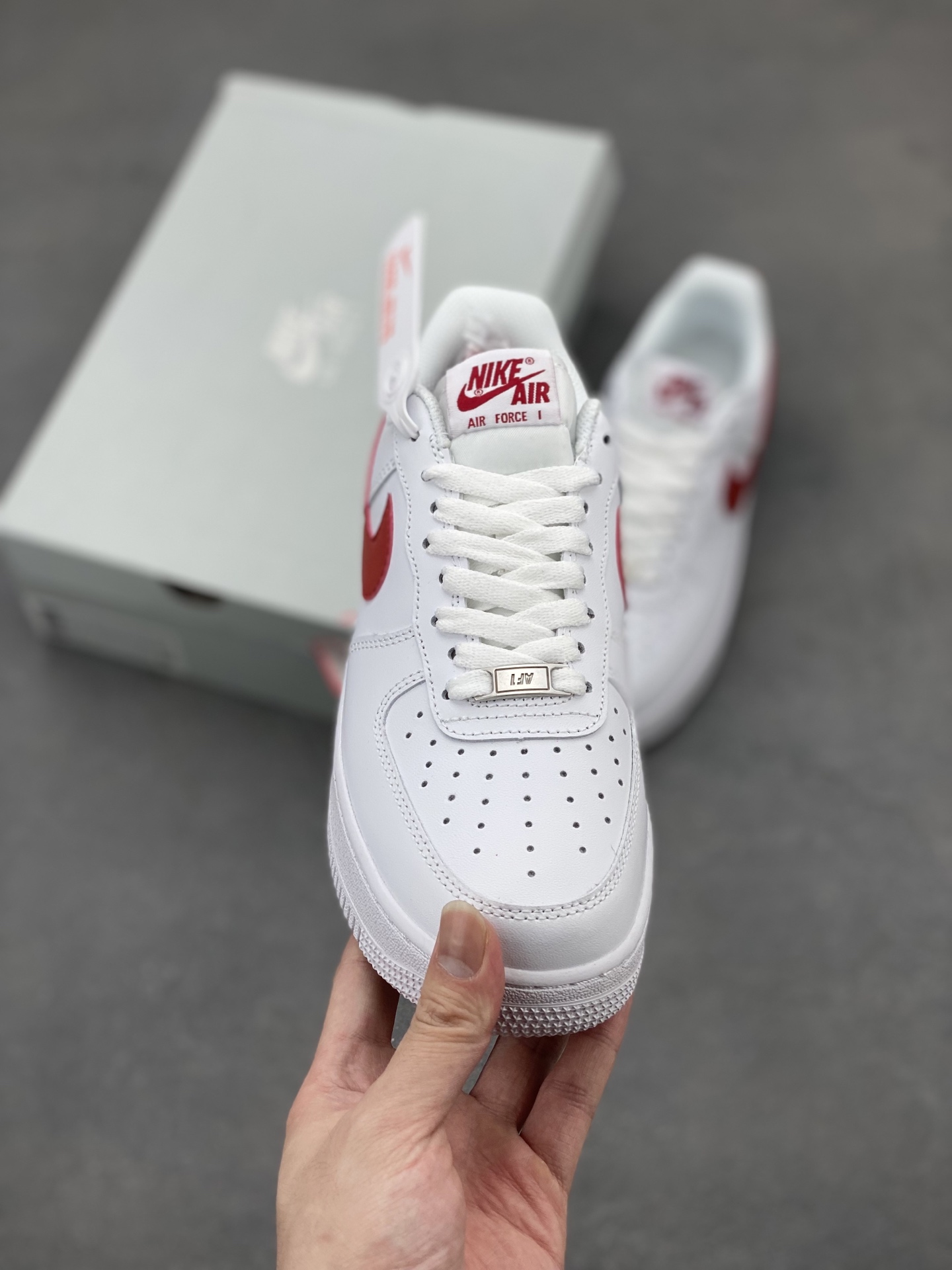 Nike Air Force 1 Low White Red Casual Sneakers DX5883-102 3 i1744315592345 9862 0 1
