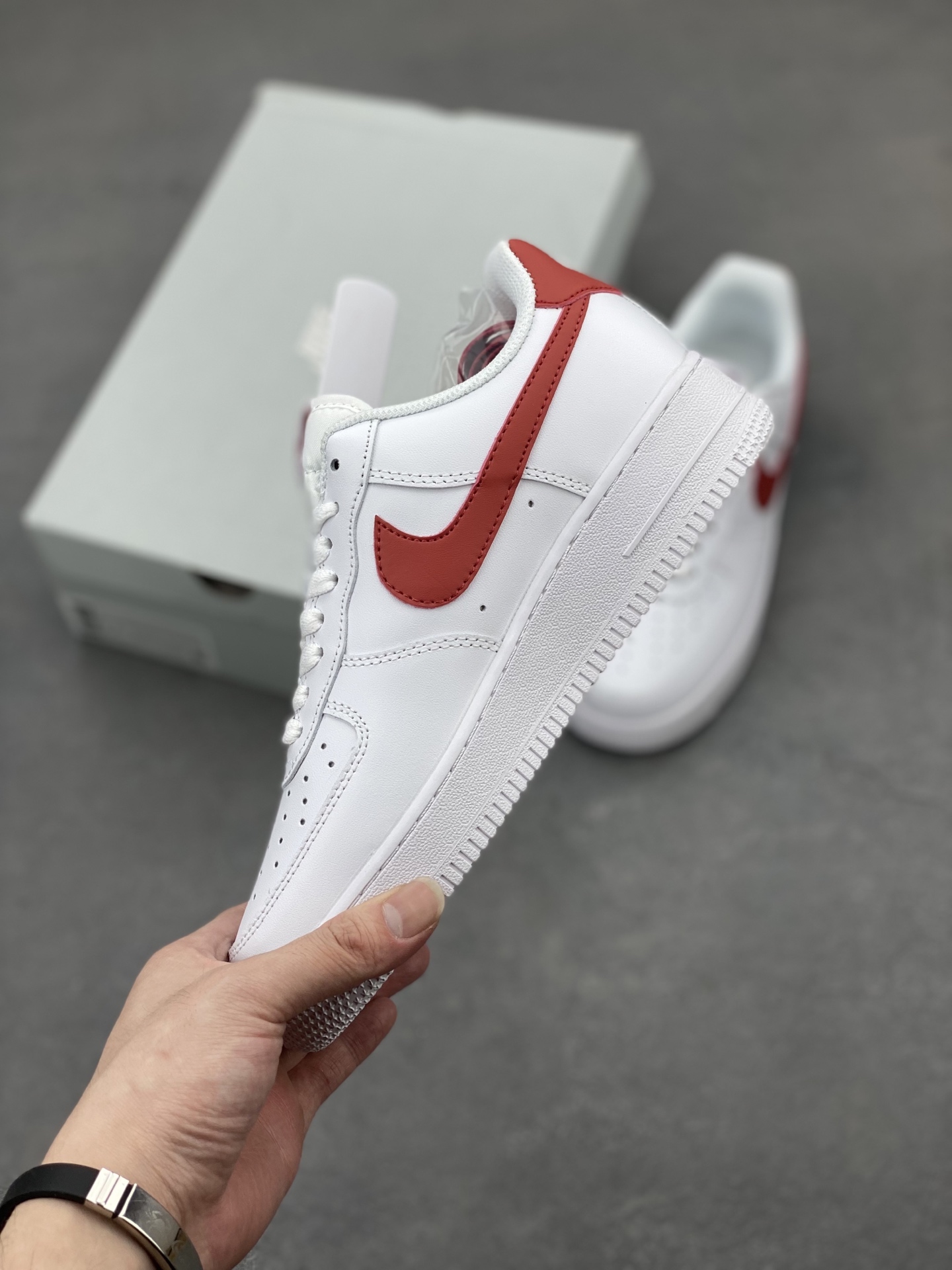 Nike Air Force 1 Low White Red Casual Sneakers DX5883-102 4 i1744315596332 3691 0 2