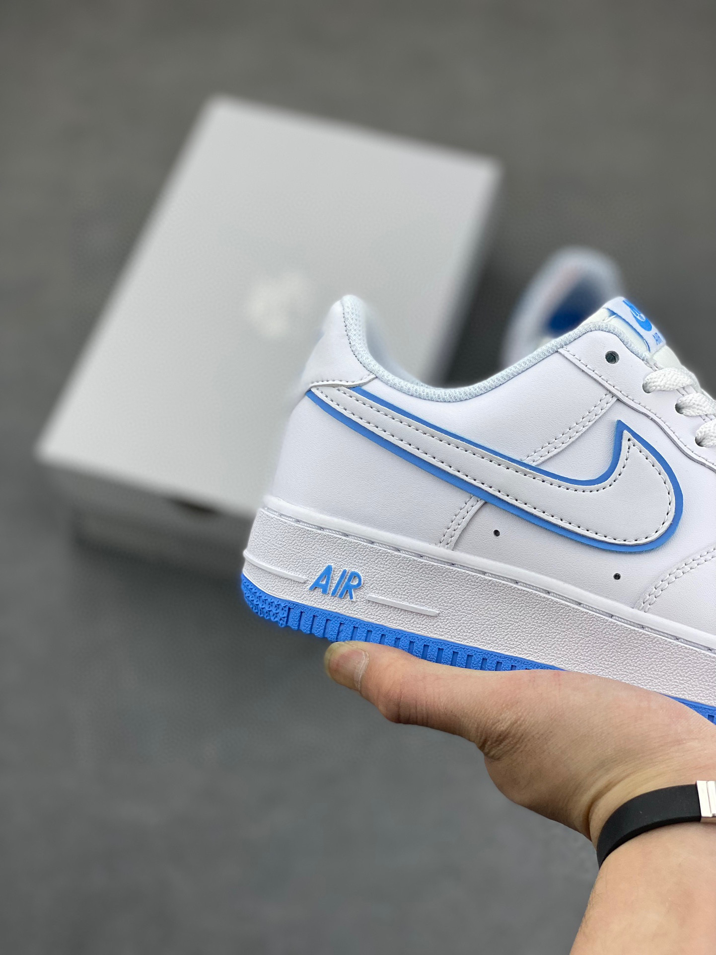 Nike Air Force 1 Low White/Blue Casual Sneakers - DV0788-102 6 i1744316107017 1905 0 4