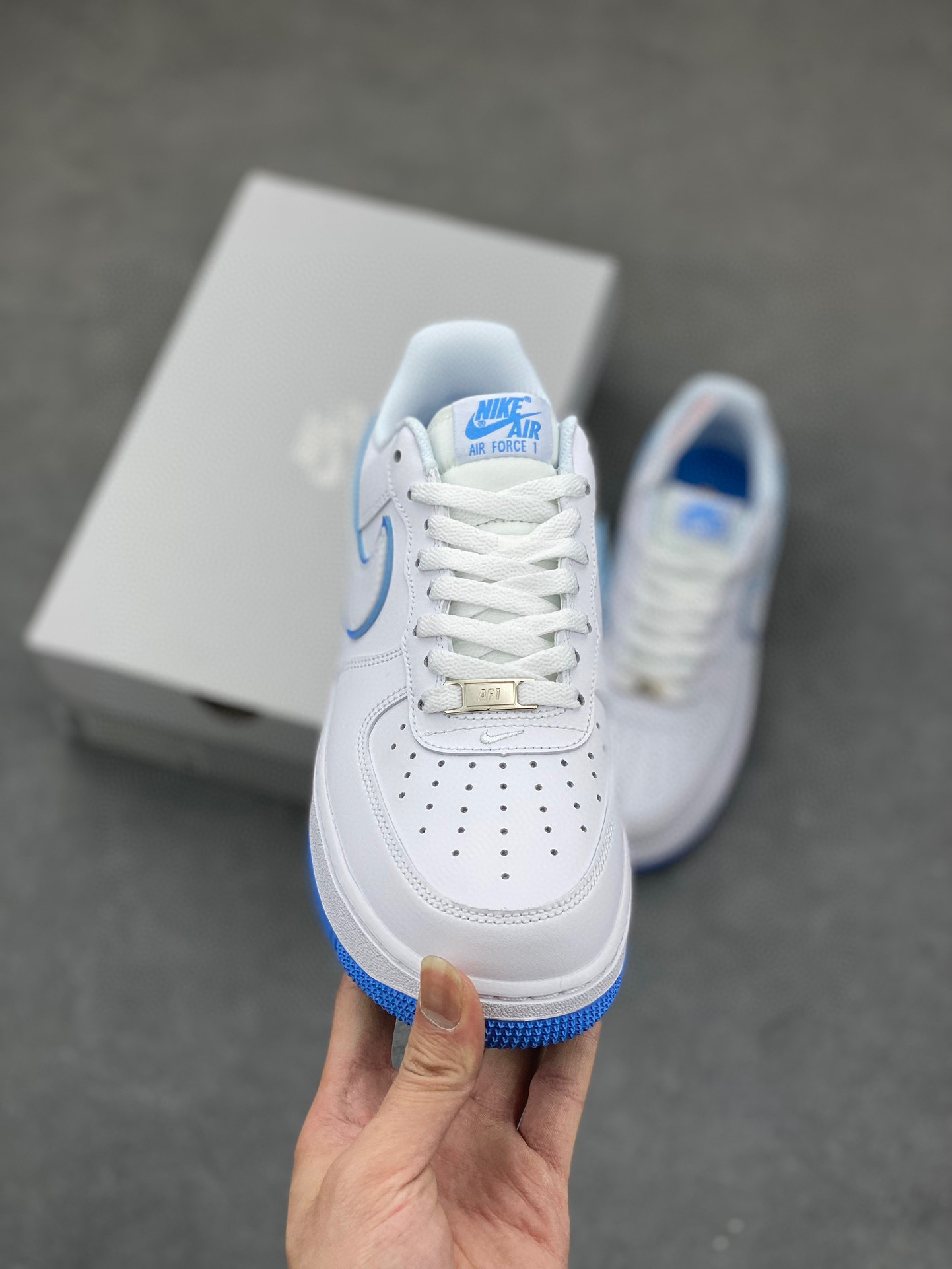 Nike Air Force 1 Low White/Blue Casual Sneakers - DV0788-102 3 i1744316107017 1953 0 1