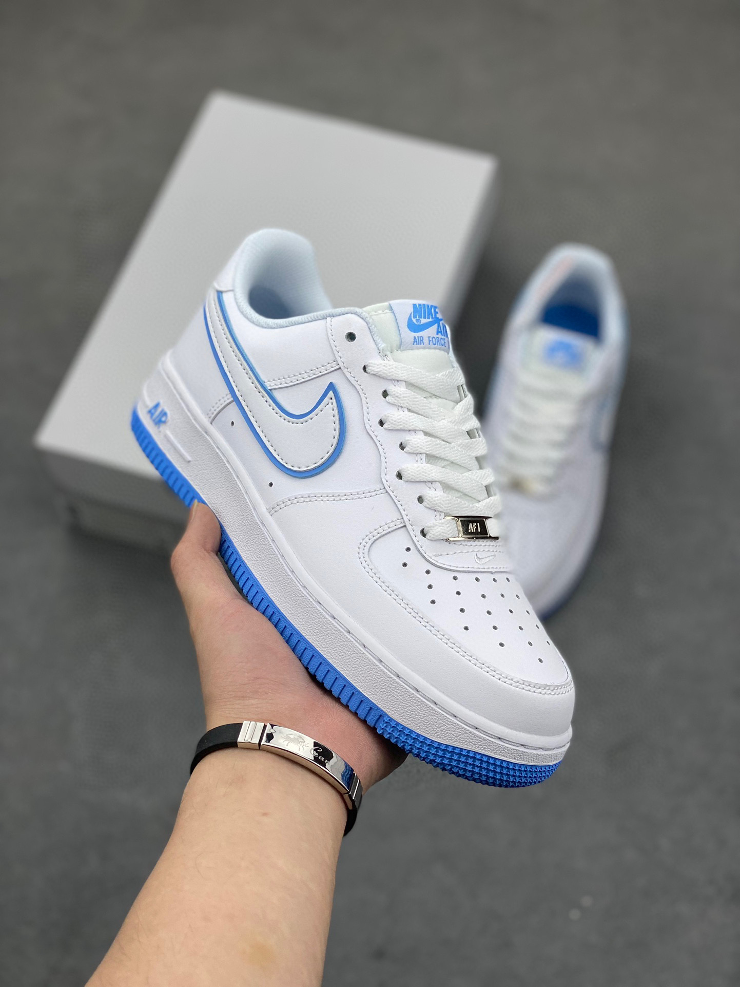 Nike Air Force 1 Low White/Blue Casual Sneakers - DV0788-102 2 i1744316107017 3991 0 0