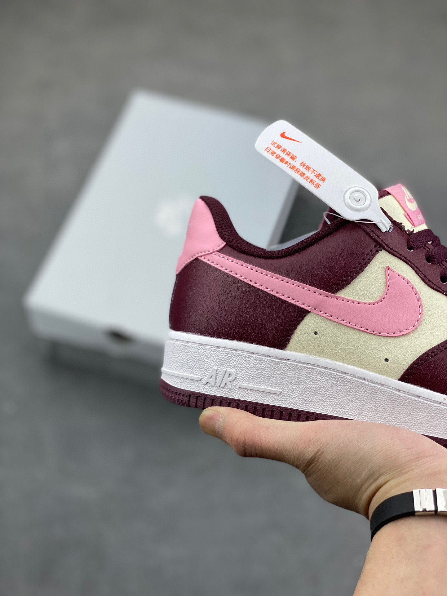 Nike Air Force 1 Low Casual Shoes - Wine Red/White - FD9925-161 6 i1744317488646 6999 0 4