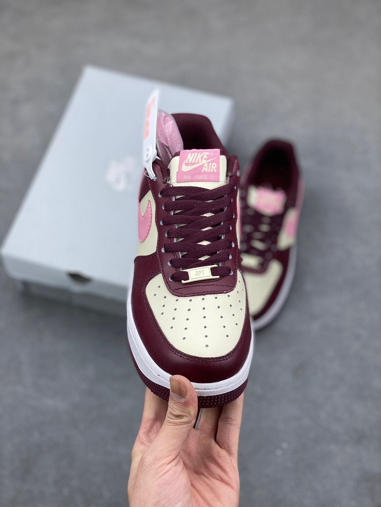 Nike Air Force 1 Low Casual Shoes - Wine Red/White - FD9925-161 3 i1744317488646 7999 0 1