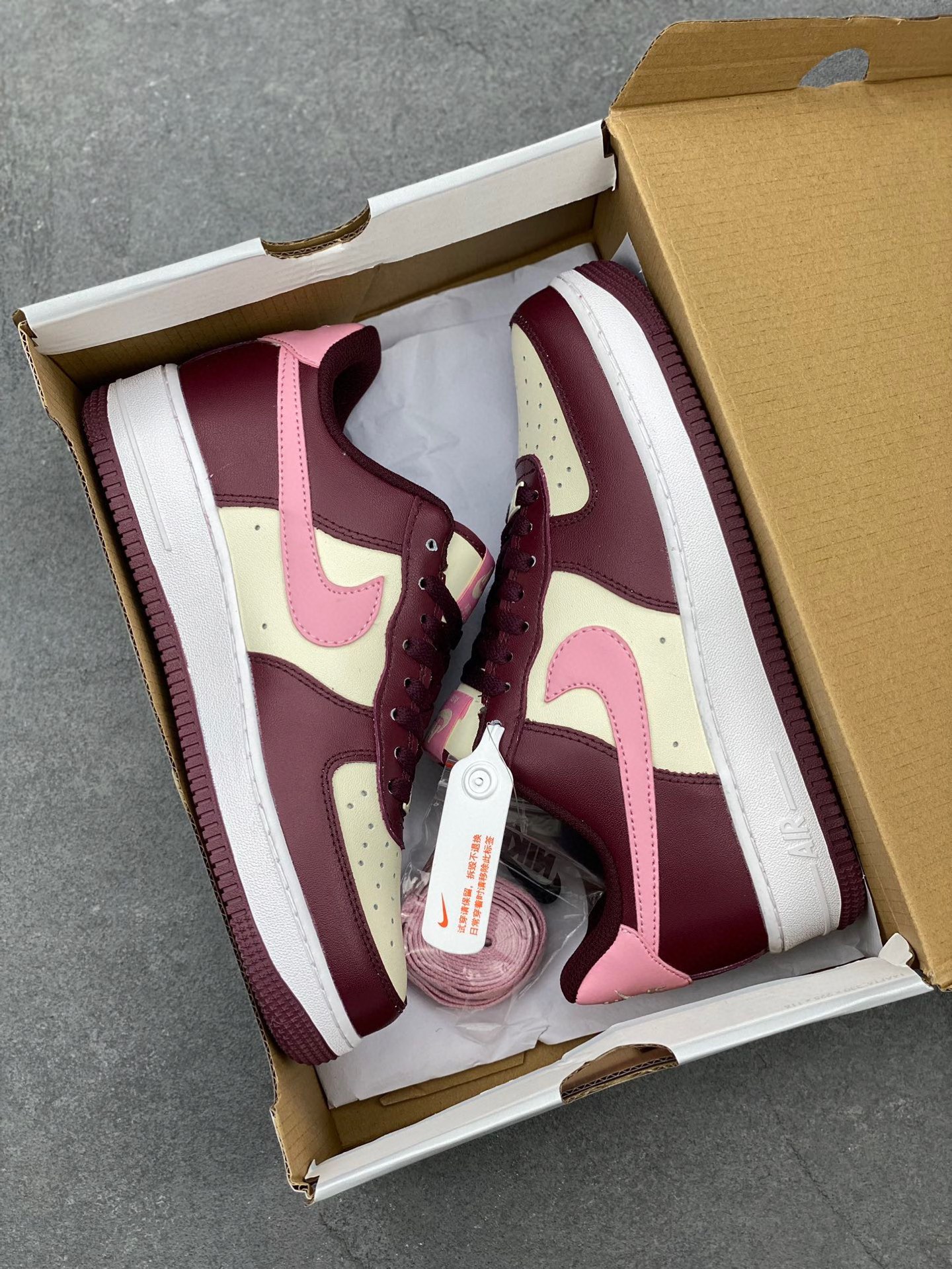 Nike Air Force 1 Low Casual Shoes - Wine Red/White - FD9925-161 10 i1744317488994 7260 0 8