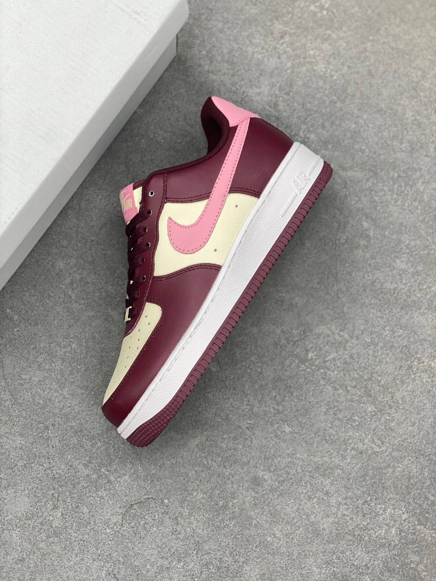 Nike Air Force 1 Low Casual Shoes - Wine Red/White - FD9925-161 8 i1744317494794 913 0 6