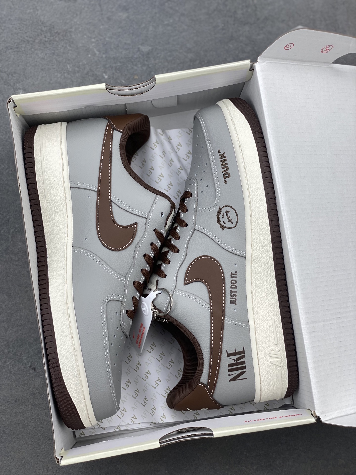 Nike Air Force 1 '07 Low Gray Brown "Nike" Sneakers 10 i1744399408146 5413 0 8
