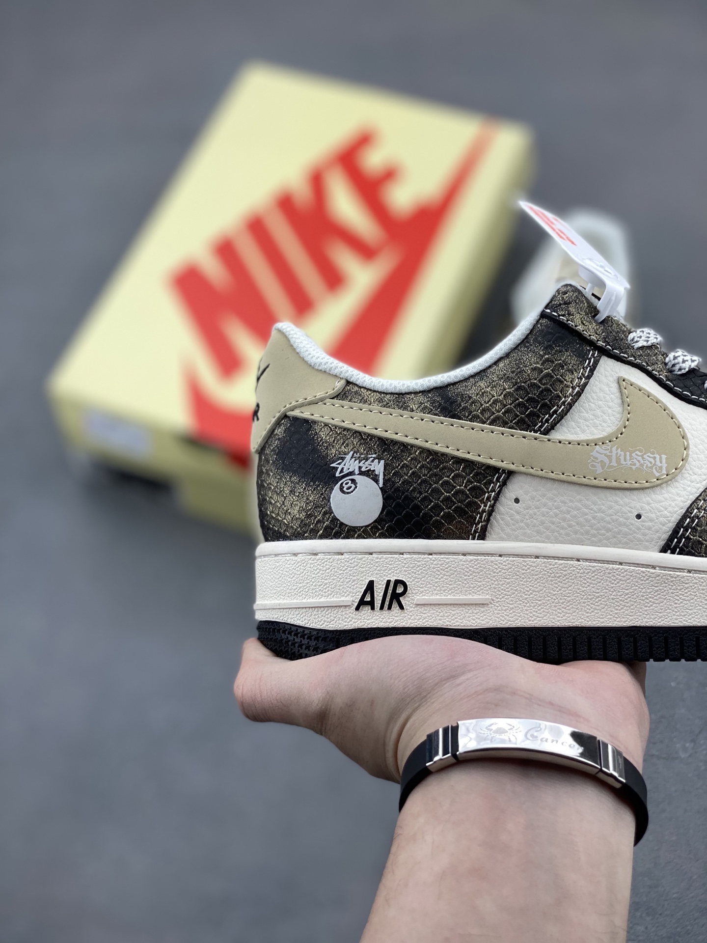 Nike Air Force 1 '07 Low Stussy Fossil Stone Sneakers XS1958-556 6 i1744490310310 9643 0 4