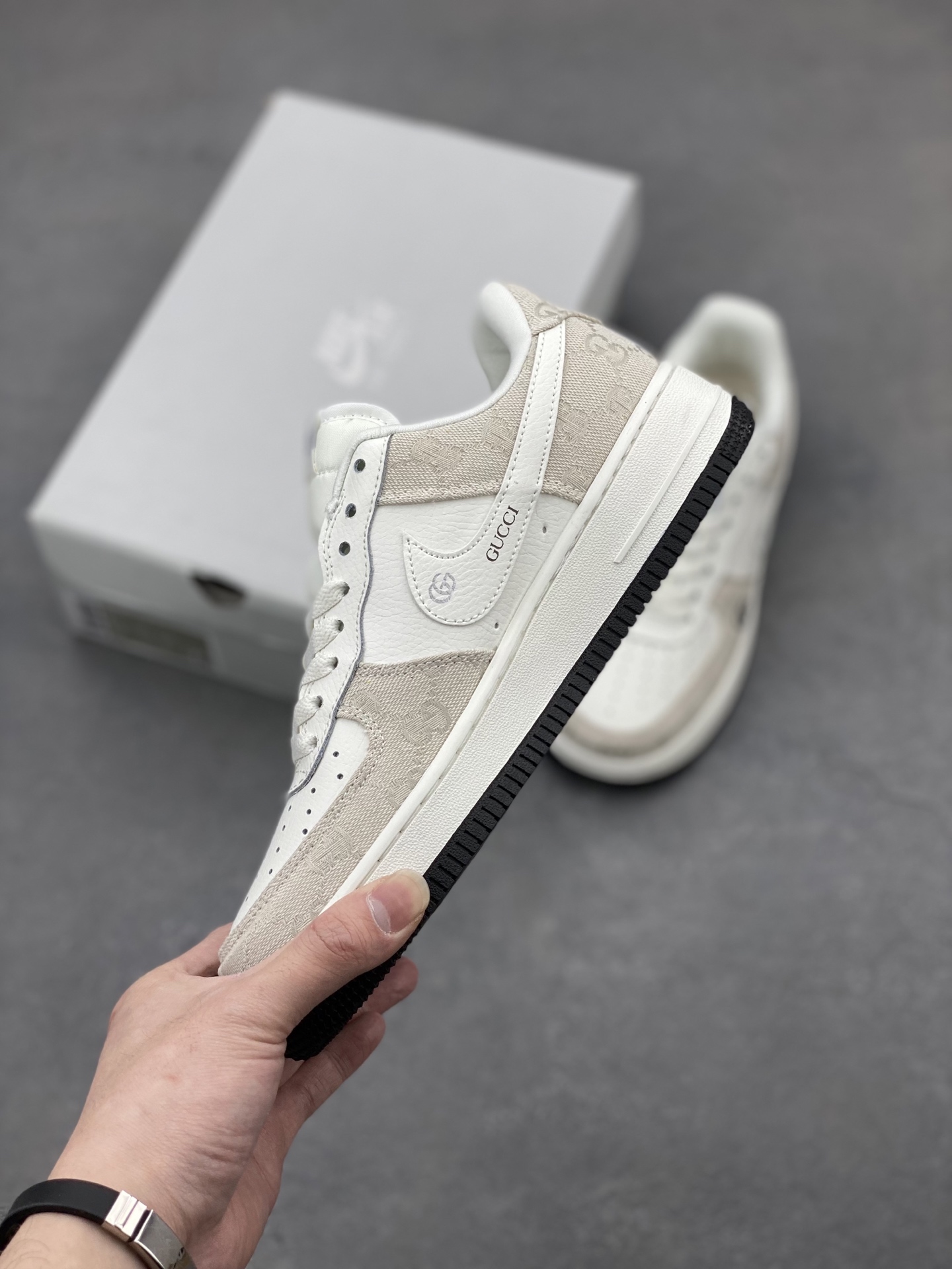 Nike Air Force 1 Low x Gucci Custom Sneakers - Classic Style, Modern Twist 4 i1744490457749 7737 0 2