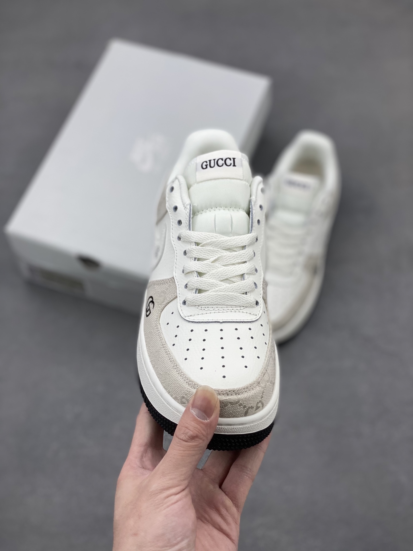 Nike Air Force 1 Low x Gucci Custom Sneakers - Classic Style, Modern Twist 3 i1744490459936 3559 0 1