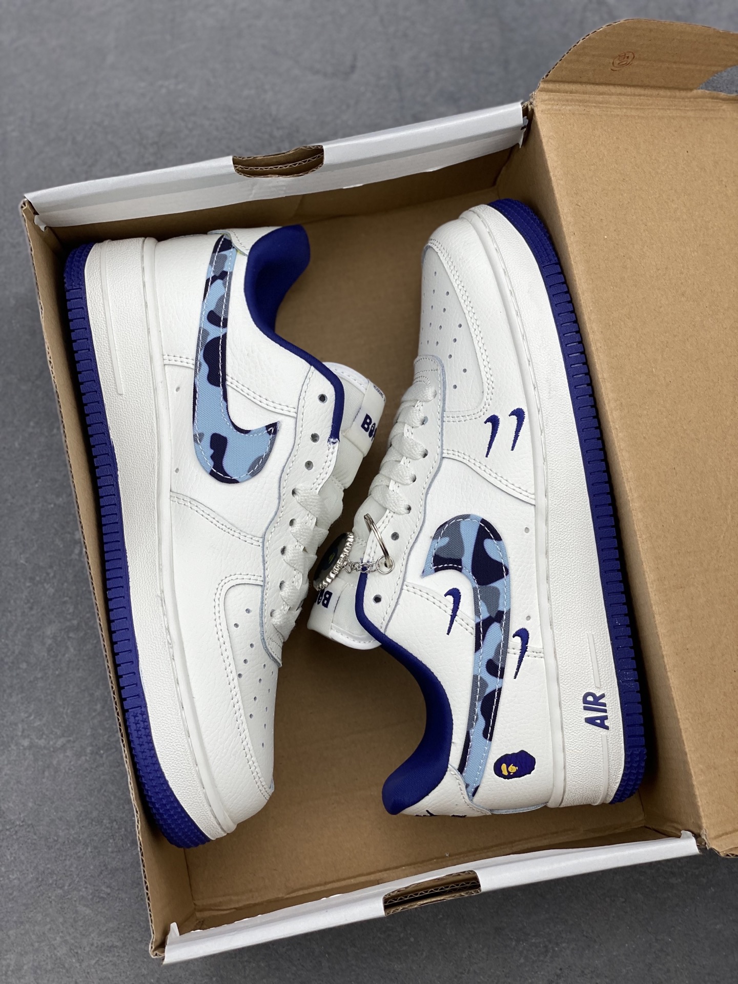 Nike Air Force 1 Low Bape White Blue Camo Casual Sneakers 10 i1744490522902 6572 0 8