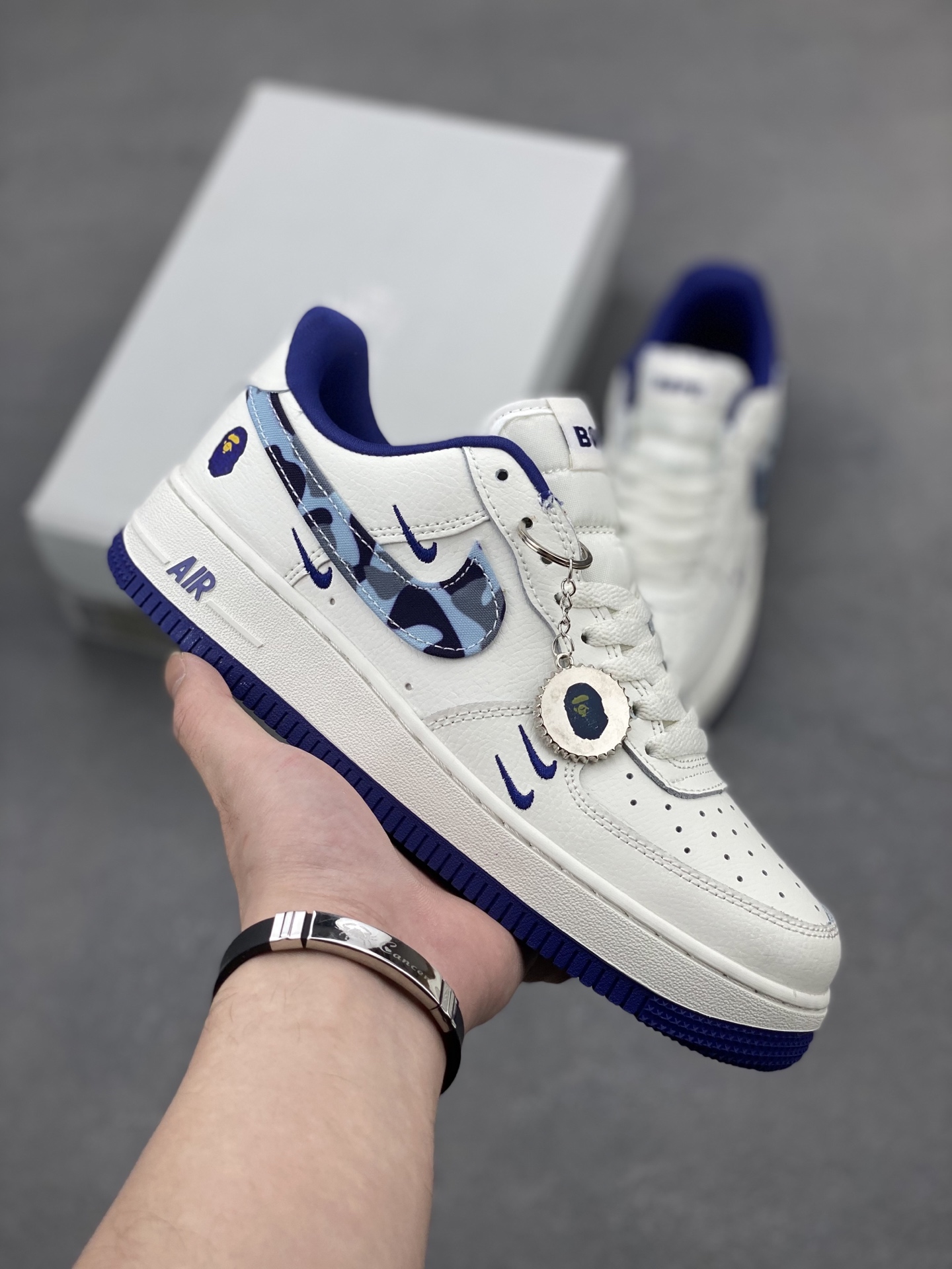 Nike Air Force 1 Low Bape White Blue Camo Casual Sneakers 2 i1744490523245 5319 0 0