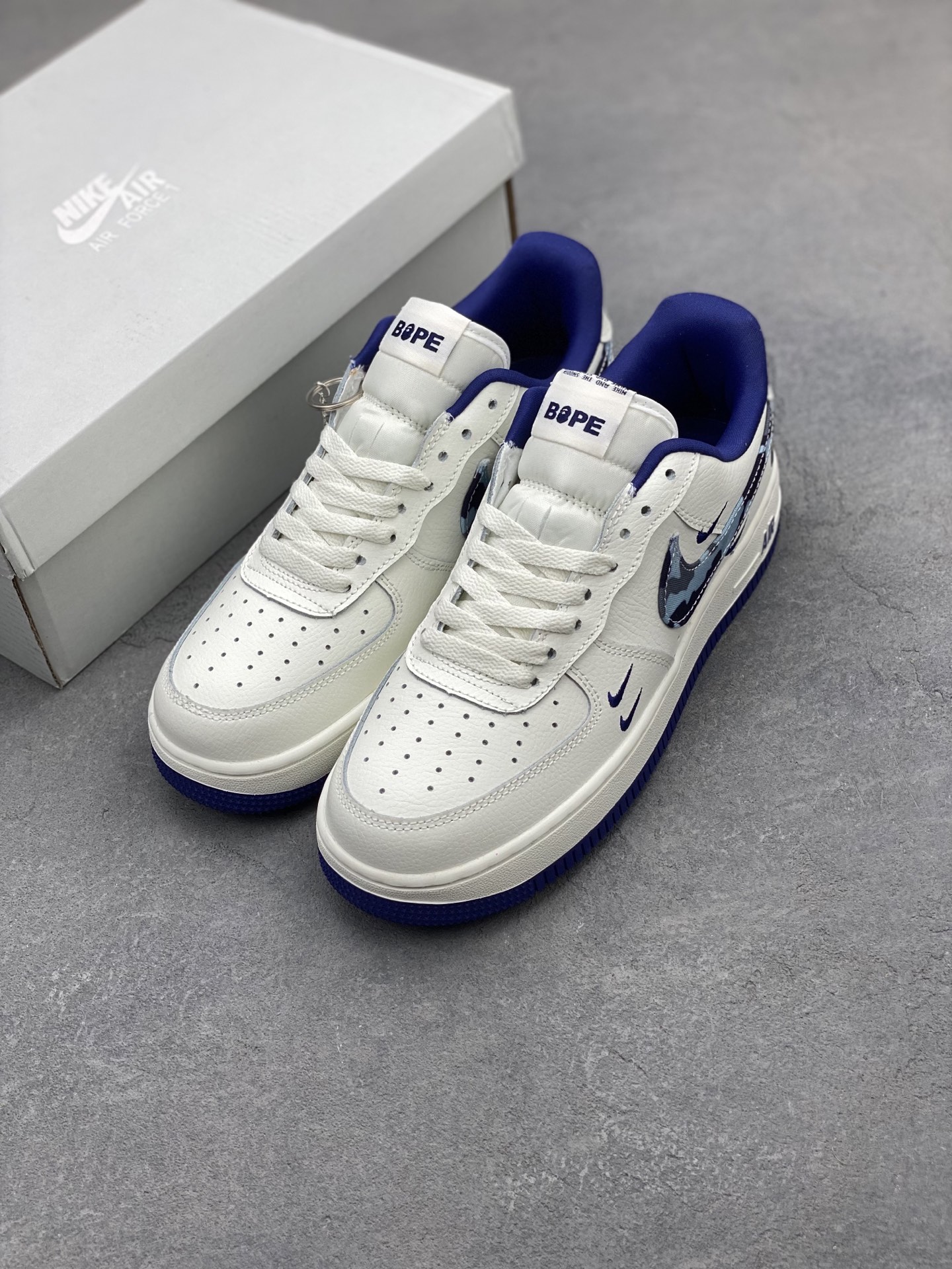 Nike Air Force 1 Low Bape White Blue Camo Casual Sneakers 9 i1744490523348 9925 0 7