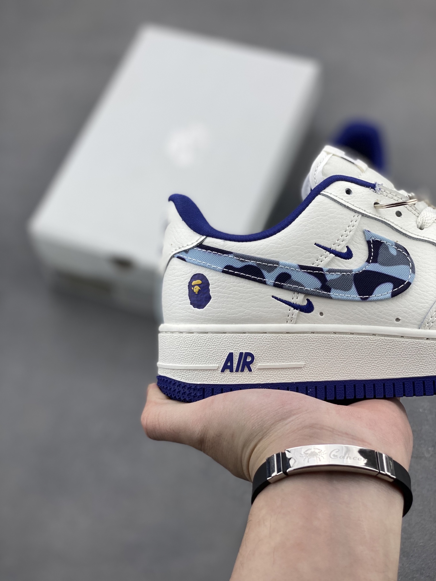 Nike Air Force 1 Low Bape White Blue Camo Casual Sneakers 6 i1744490525094 3147 0 4