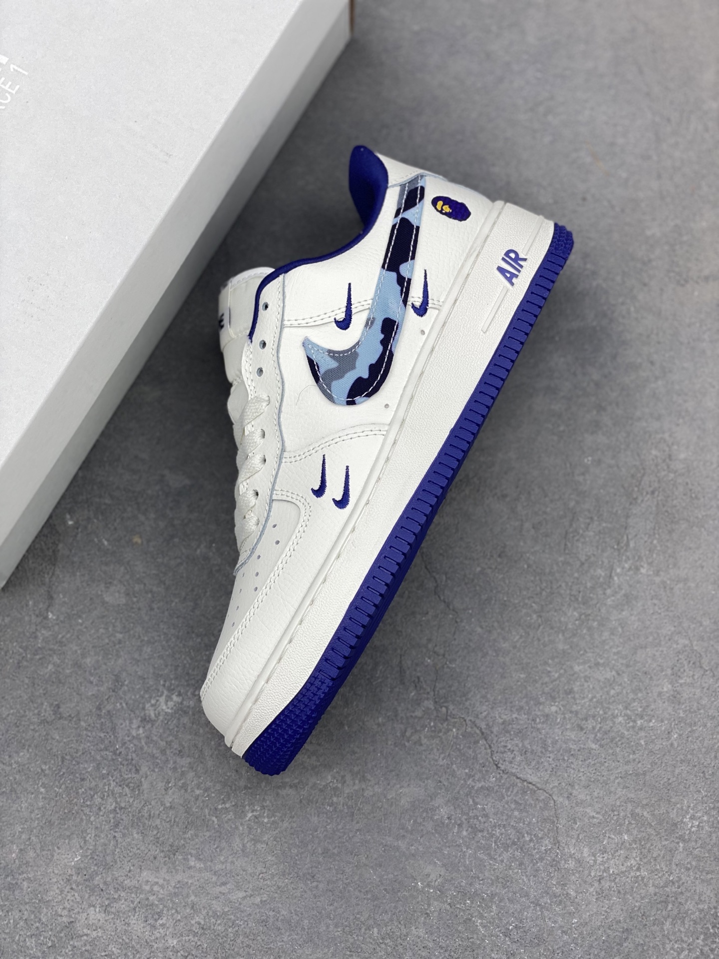 Nike Air Force 1 Low Bape White Blue Camo Casual Sneakers 8 i1744490525100 3439 0 6