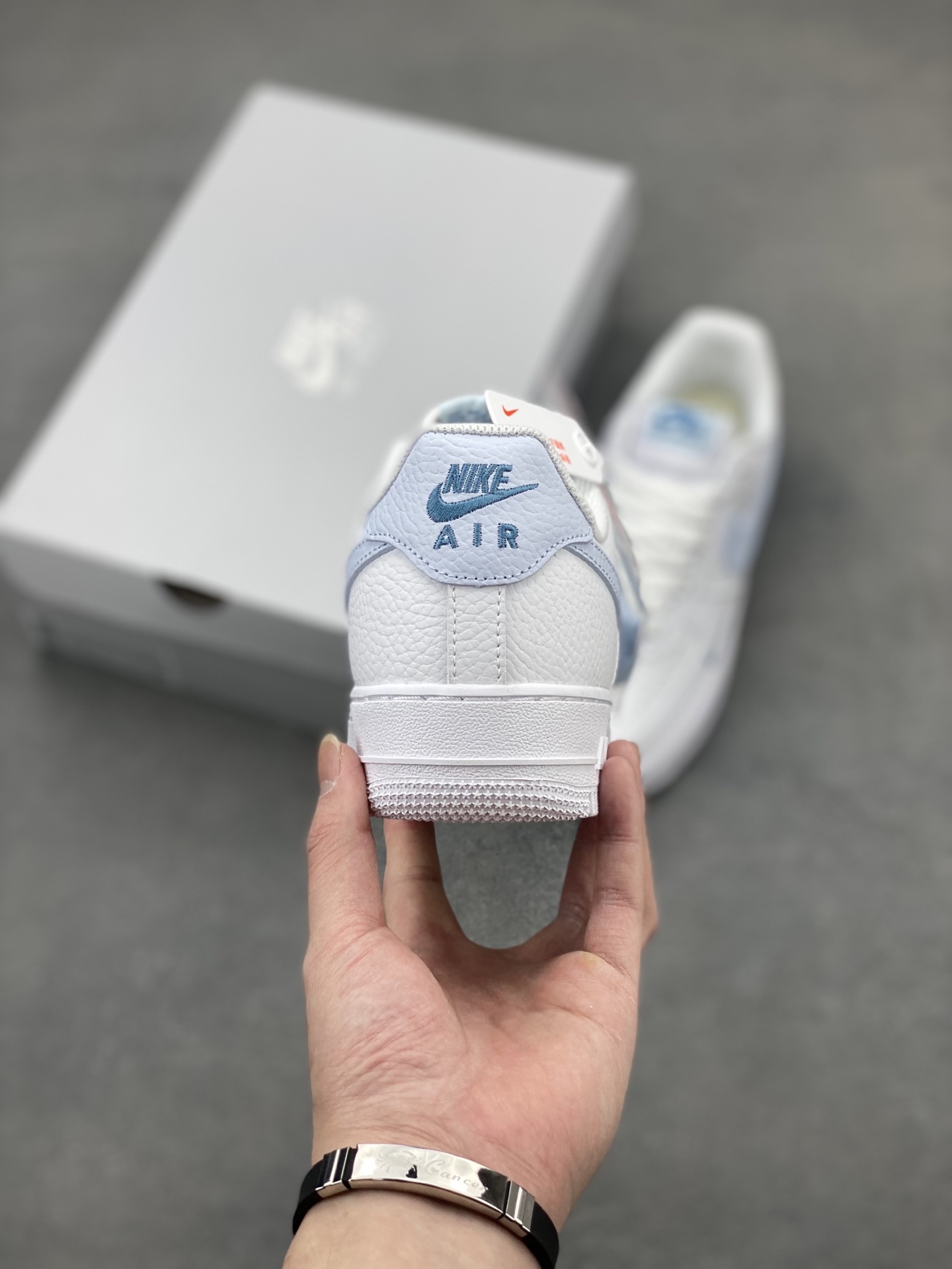 Nike Air Force 1 Low White Blue Stitching HV2511-100 Leather Sneakers 5 i1744654224228 9979 0 3