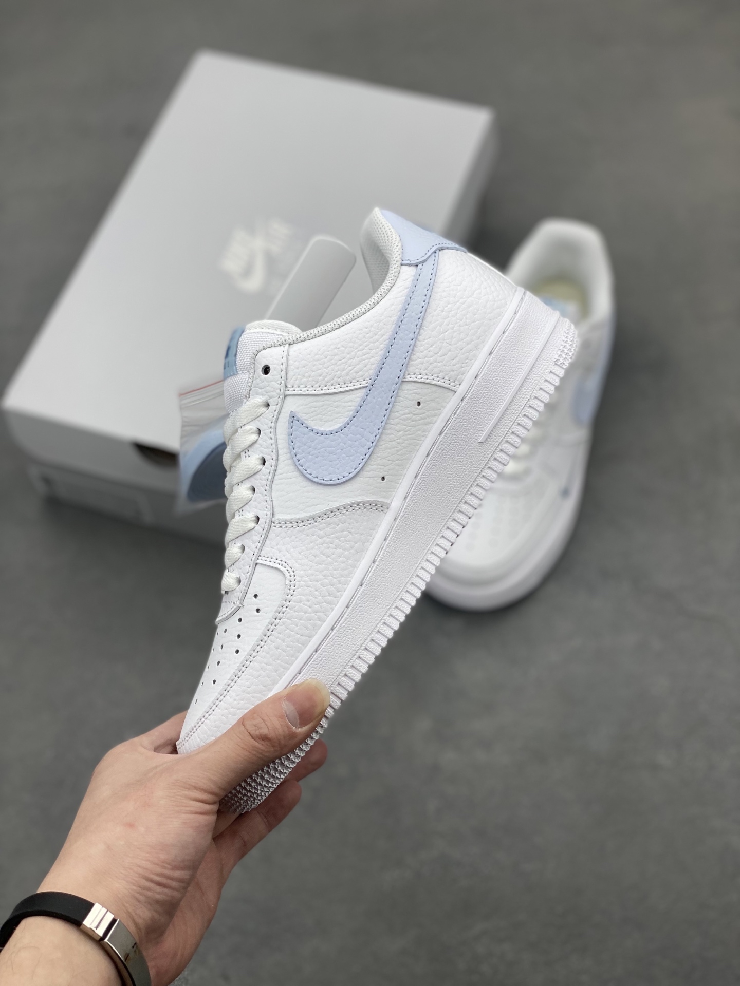Nike Air Force 1 Low White Blue Stitching HV2511-100 Leather Sneakers 4 i1744654228085 7596 0 2