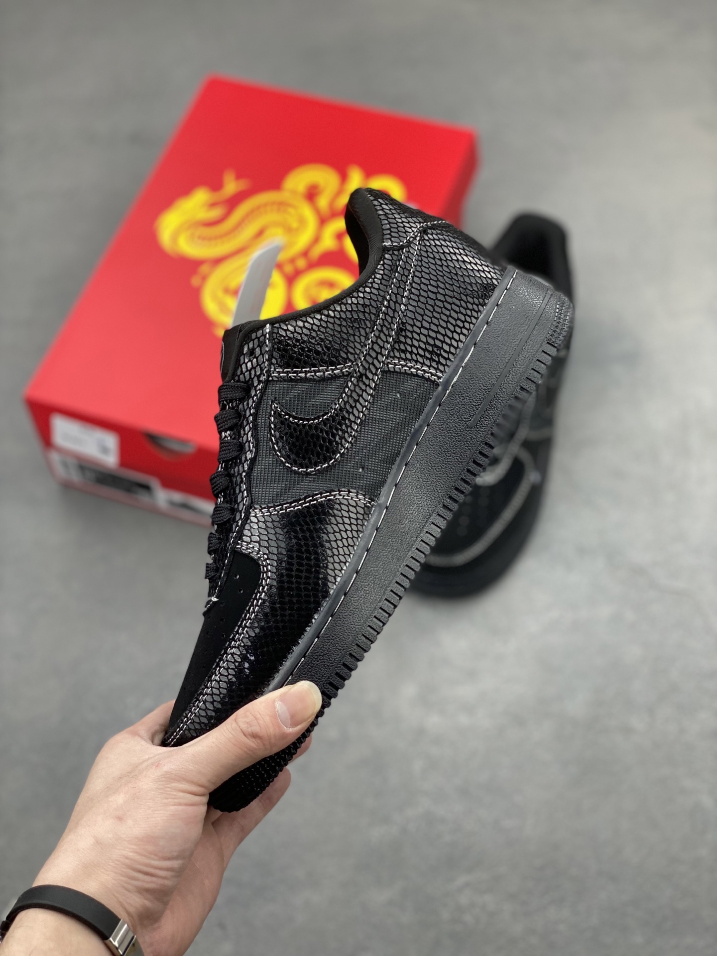 Nike Air Force 1 '07 Low Black Snake Skin Limited Edition Sneakers 4 i1744824155245 5649 0 2