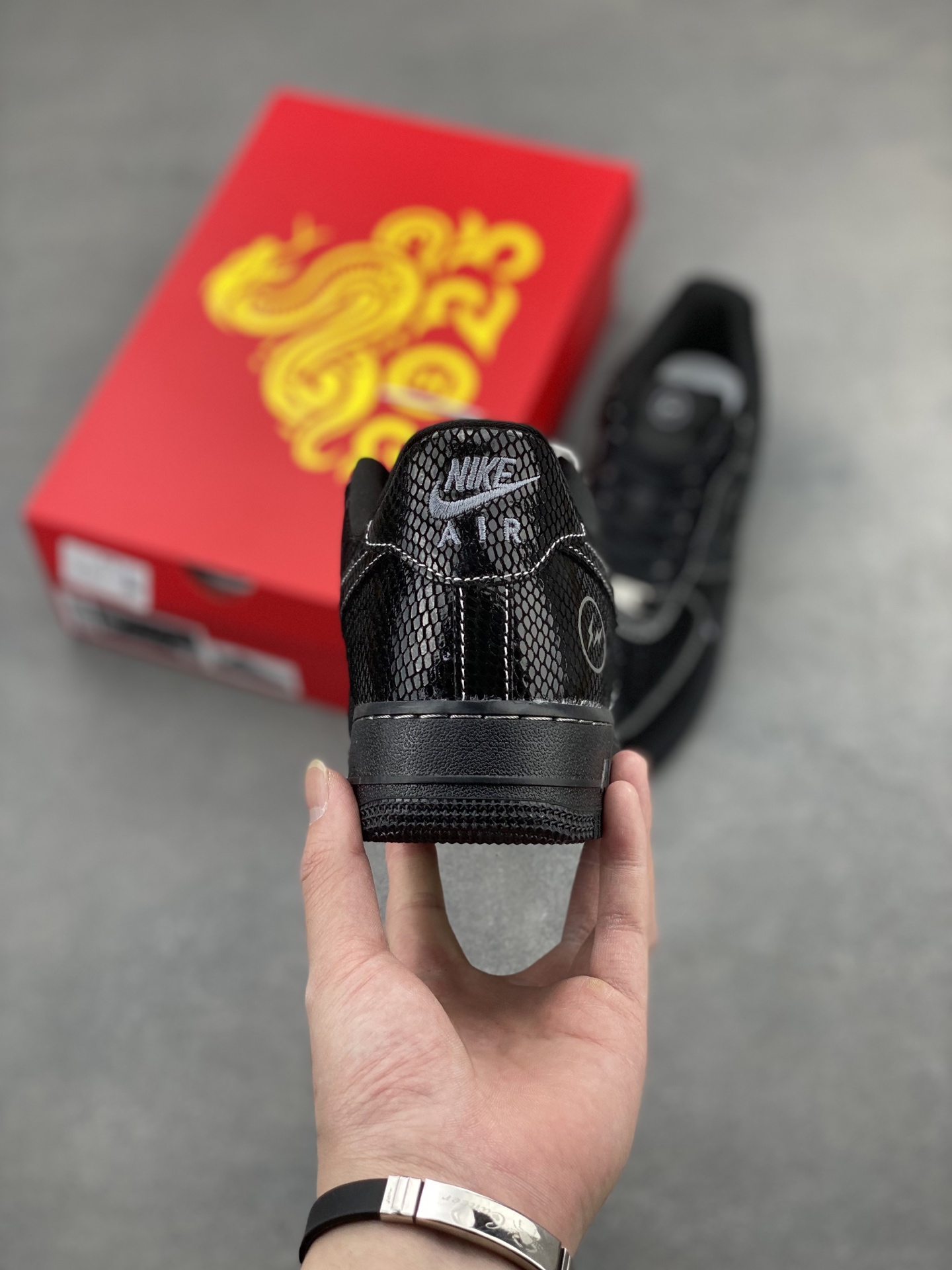 Nike Air Force 1 '07 Low Black Snake Skin Limited Edition Sneakers 5 i1744824159903 7101 0 3