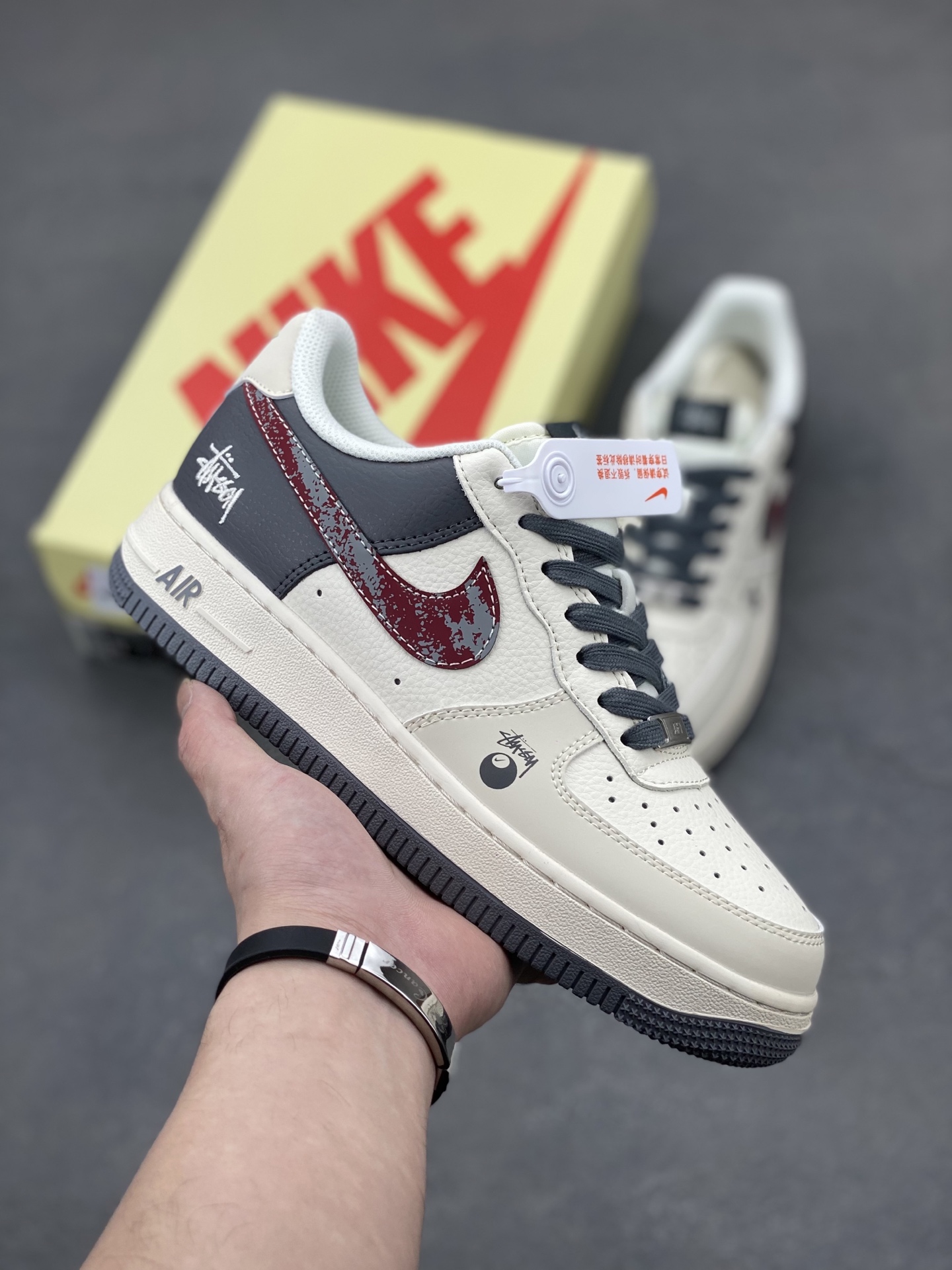 Nike Air Force 1 '07 Low Stussy Fossil Sneakers, Limited Edition 2 i1744824844859 2190 0 0