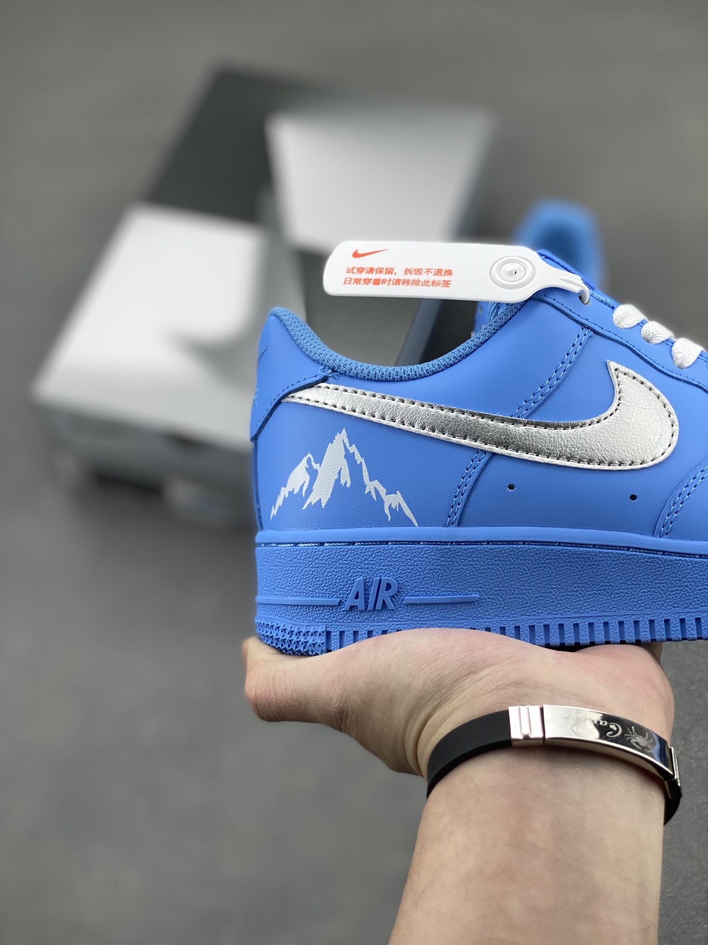 Nike Air Force 1 '07 Low Blue Uphill Sneakers Limited Edition 6 i1744825004772 1749 0 4