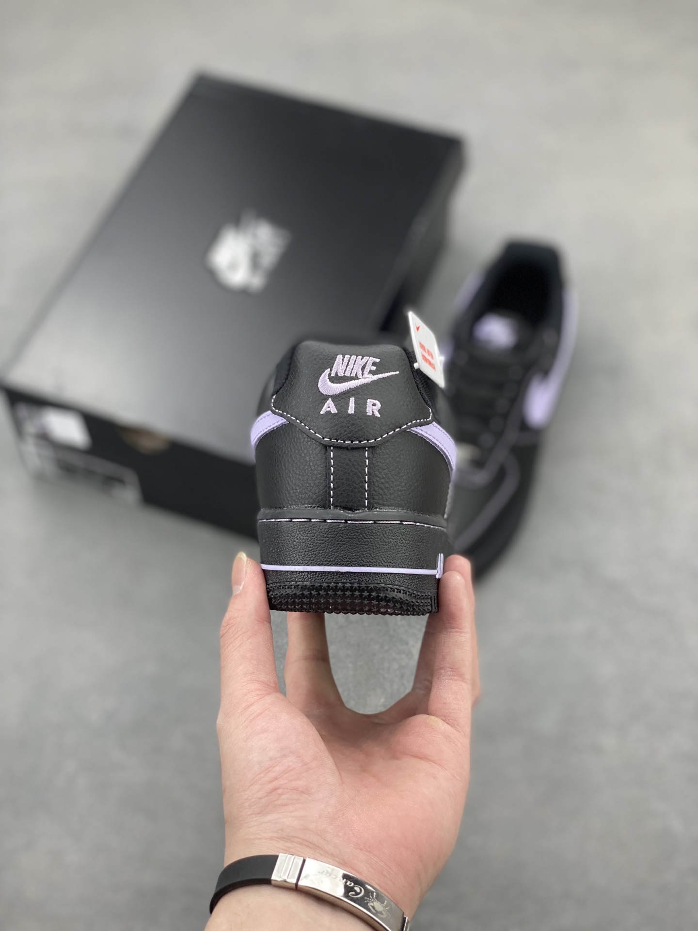 Nike Air Force 1 '07 Low Black/Purple Stitching Casual Sneakers HQ2037-001 5 i1744825075651 6454 0 3