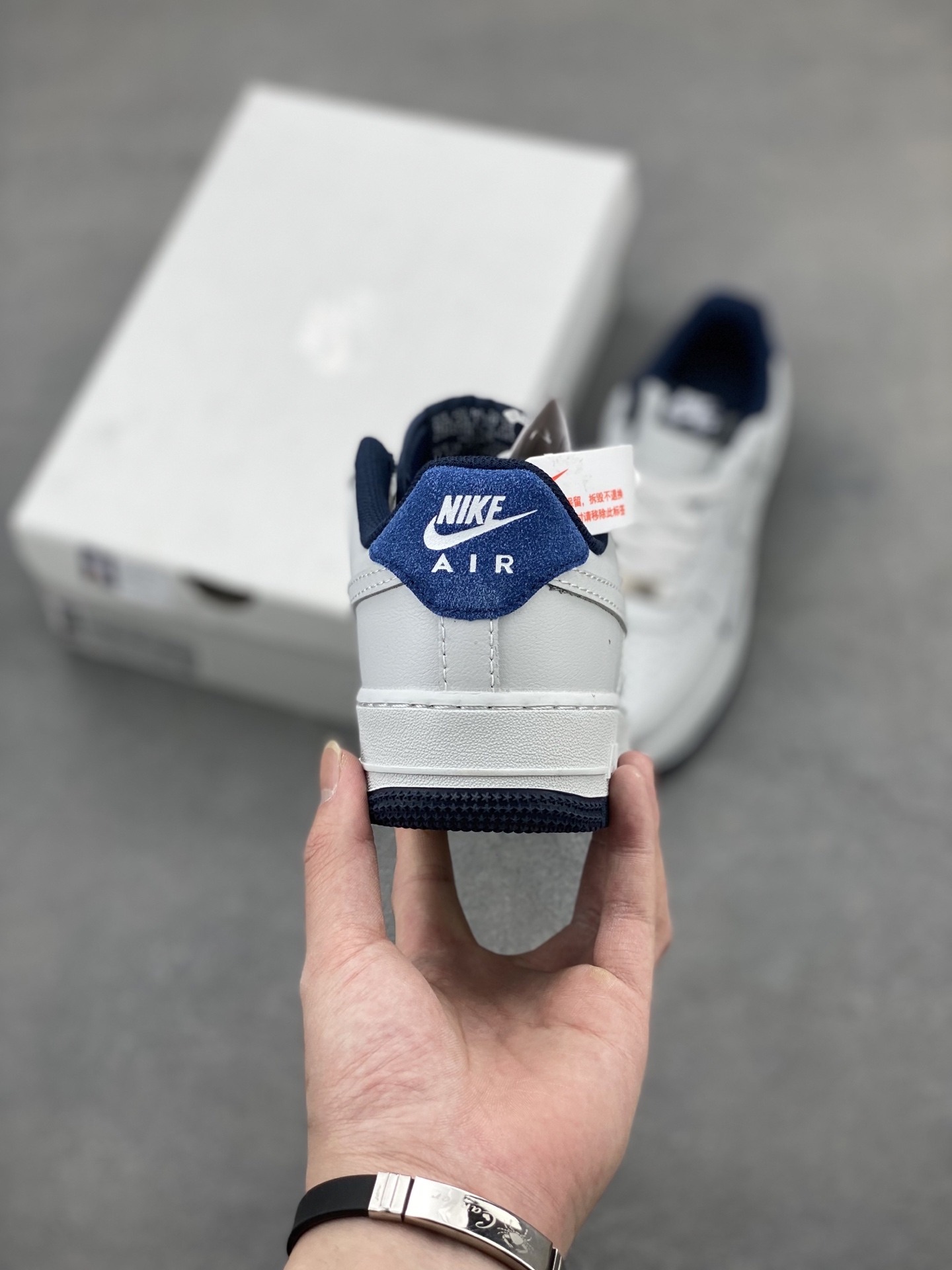 Nike Air Force 1 Low White Midnight Navy Men's Sneakers HM9483-001 5 i1744825386612 5516 0 3