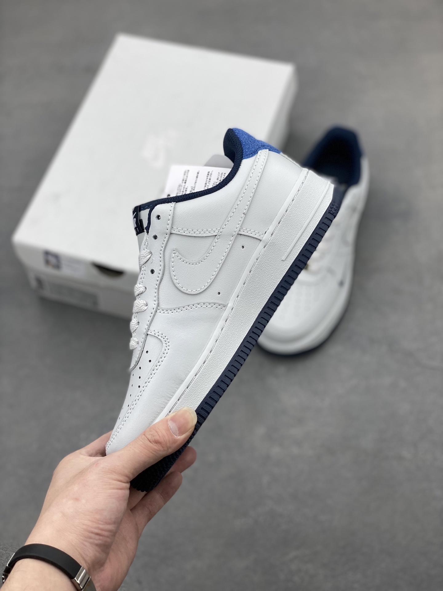 Nike Air Force 1 Low White Midnight Navy Men's Sneakers HM9483-001 4 i1744825387273 6691 0 2