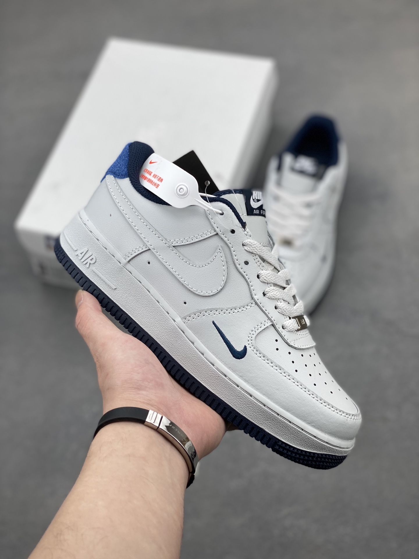 Nike Air Force 1 Low White Midnight Navy Men's Sneakers HM9483-001 2 i1744825390563 3810 0 0