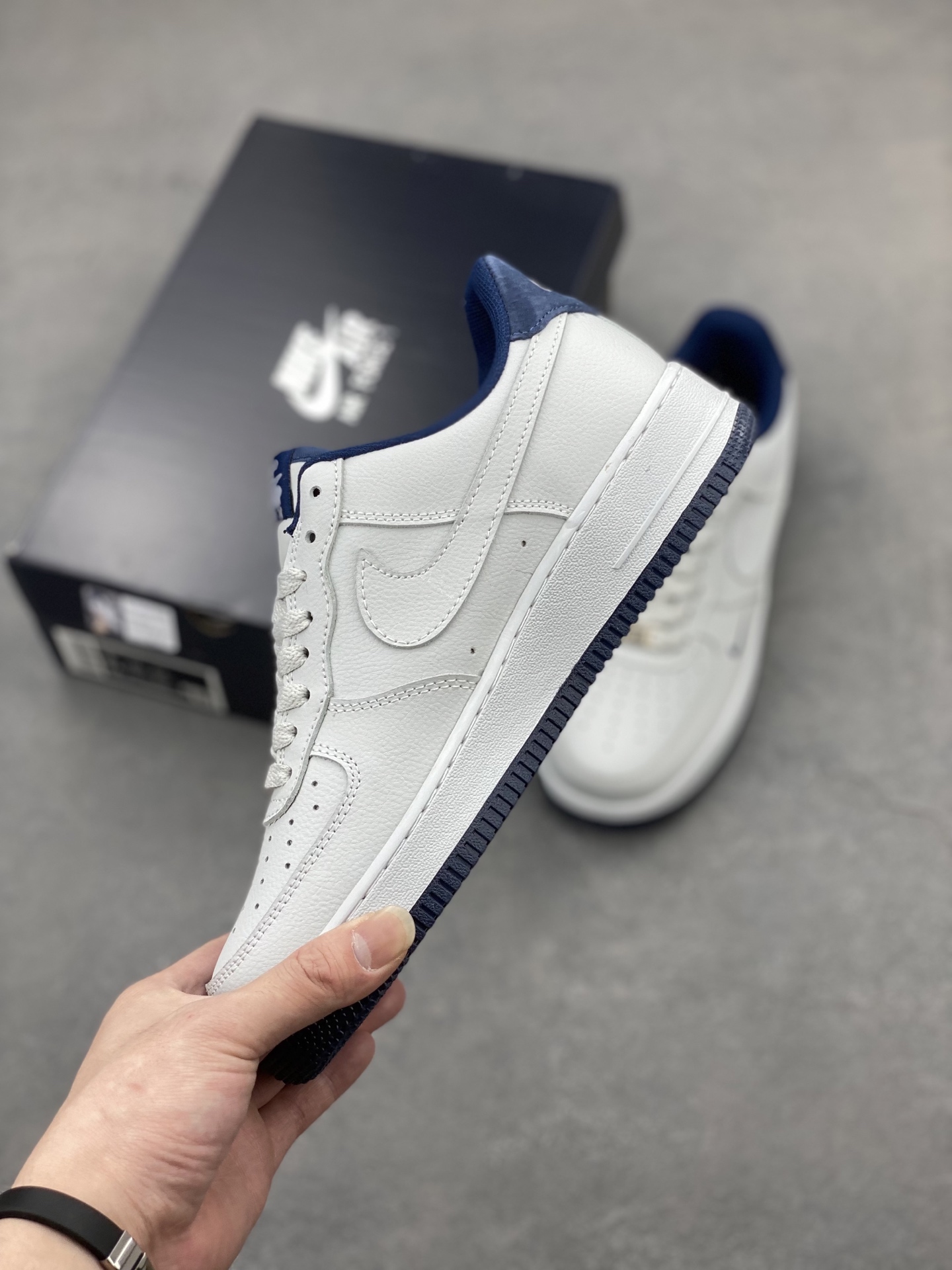 Nike Air Force 1 Low White/Midnight Navy Men's Shoe HM9483-001 4 i1745002199260 6511 0 2