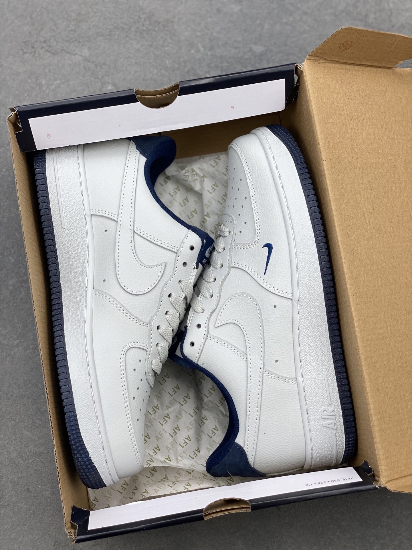 Nike Air Force 1 Low White/Midnight Navy Men's Shoe HM9483-001 10 i1745002200567 5323 0 8