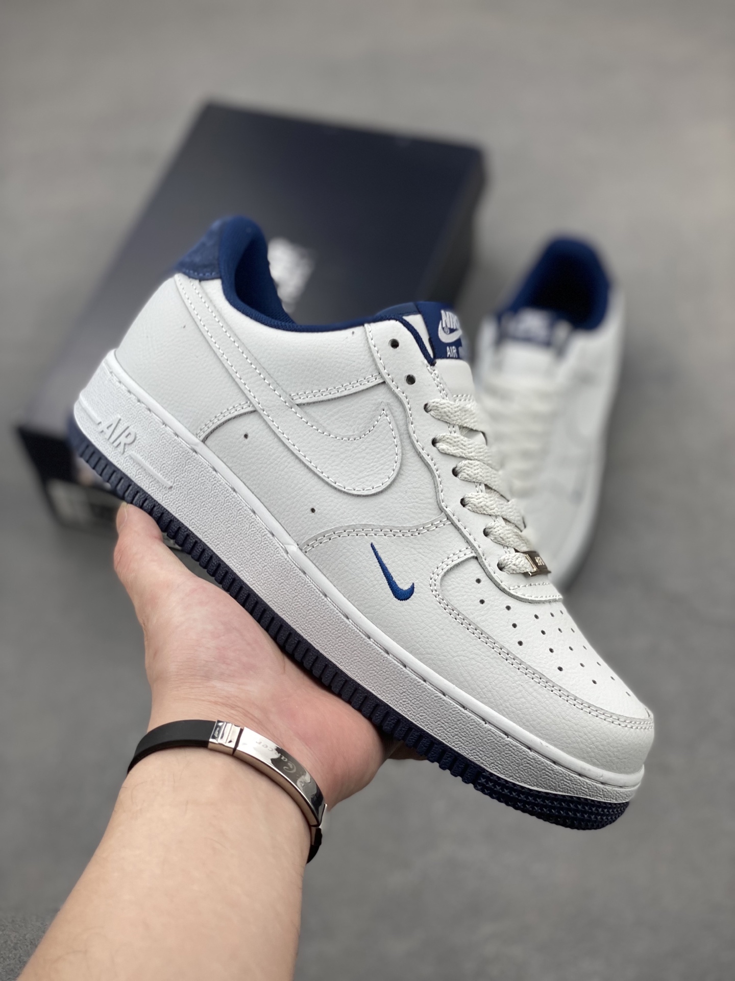 Nike Air Force 1 Low White/Midnight Navy Men's Shoe HM9483-001 2 i1745002202275 6834 0 0
