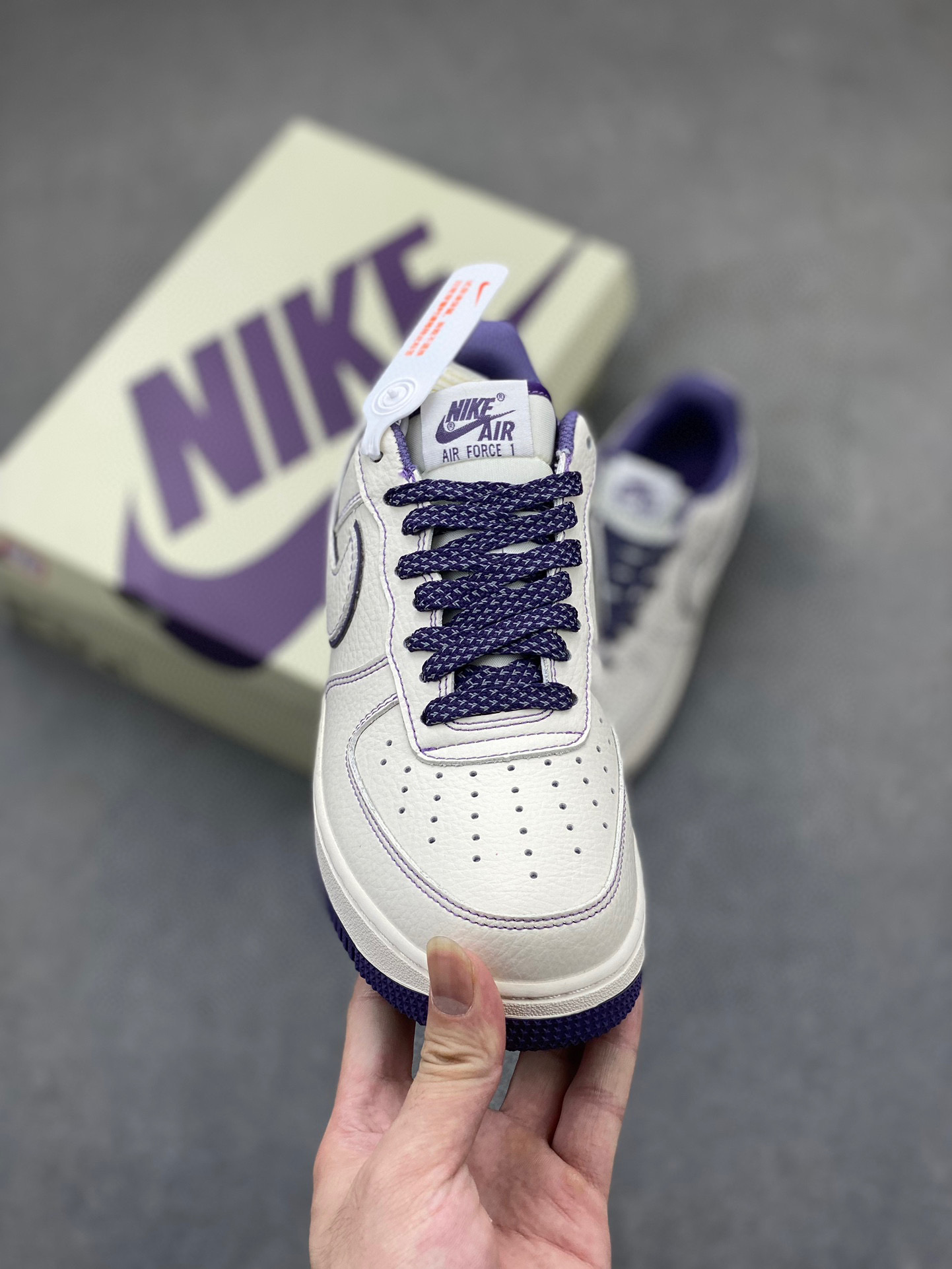 Stussy x Nike Air Force 1 Low Purple Pulse Reflective Sneakers 3 i1745003079581 6864 0 1
