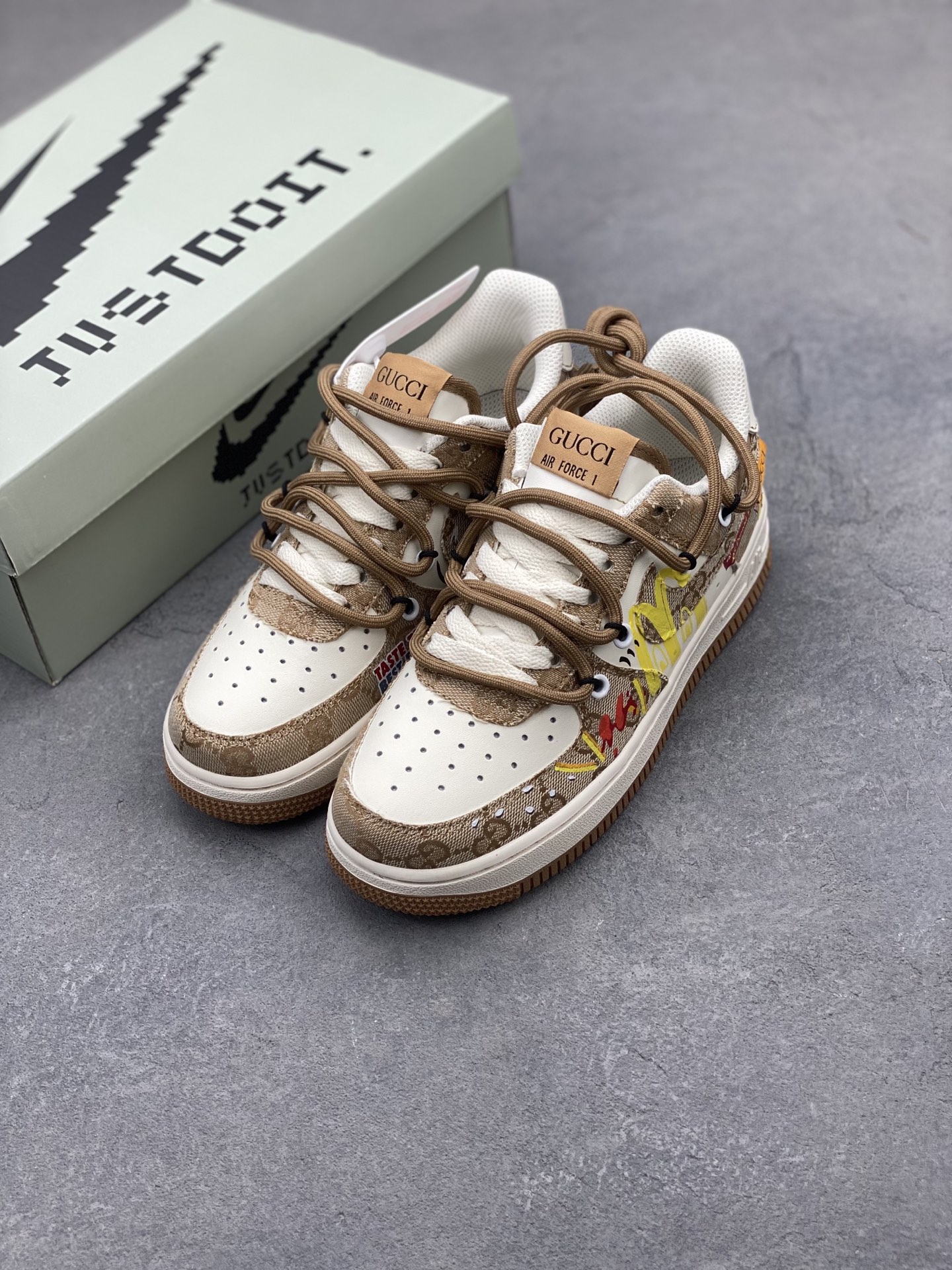 Nike Air Force 1 '07 Low Custom Sneakers - Limited Edition Design 9 i1745090001418 415 0 7