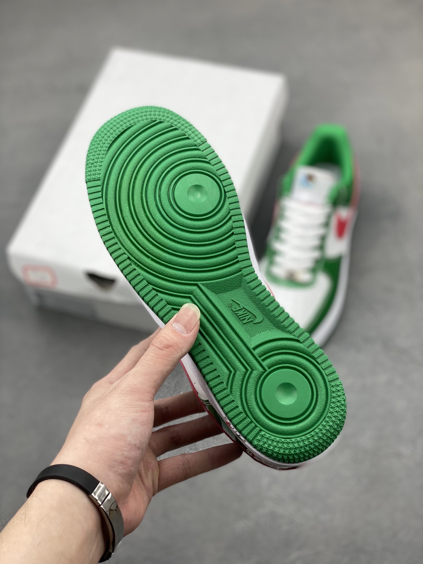 Nike Air Force 1 '07 Green Red Custom Edition - Limited Sizes 7 i1745170202214 171 0 5