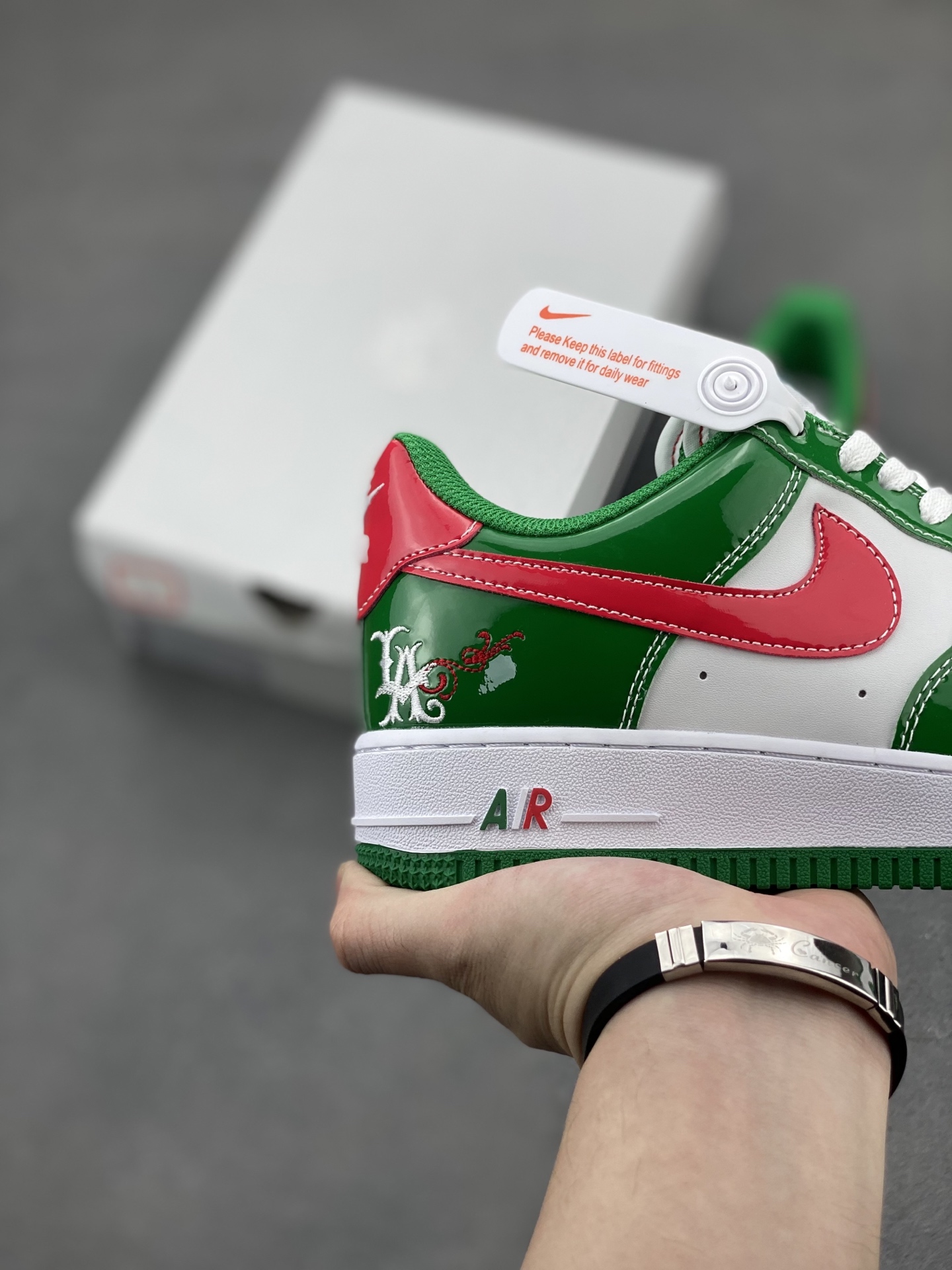 Nike Air Force 1 '07 Green Red Custom Edition - Limited Sizes 6 i1745170202296 2124 0 4