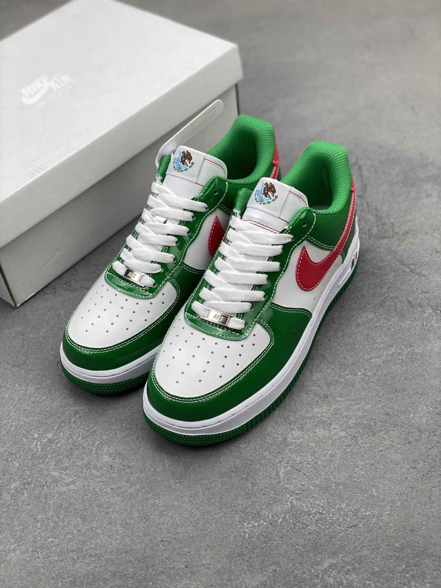 Nike Air Force 1 '07 Green Red Custom Edition - Limited Sizes 9 i1745170202759 4848 0 7