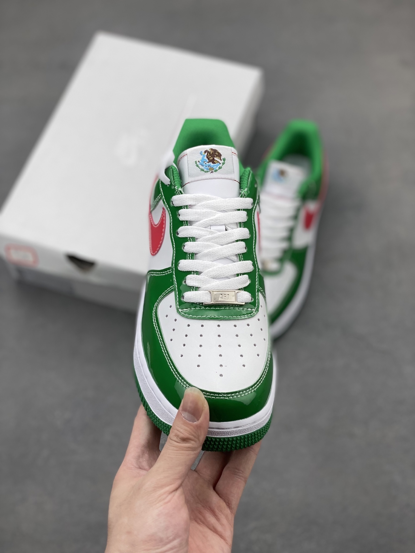Nike Air Force 1 '07 Green Red Custom Edition - Limited Sizes 3 i1745170204372 9224 0 1