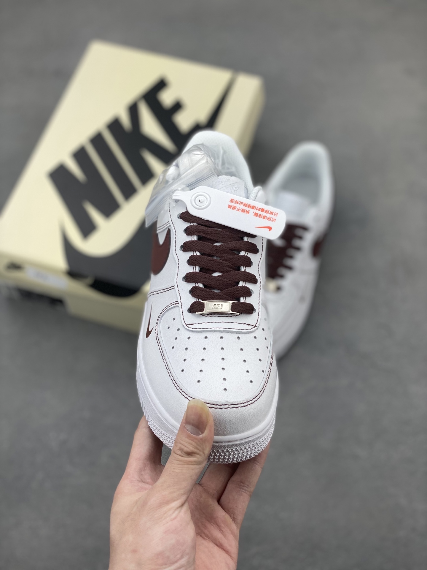 Nike Air Force 1 '07 Low White Maroon Casual Sneakers CW2288-027 3 i1745266032566 9575 0 1