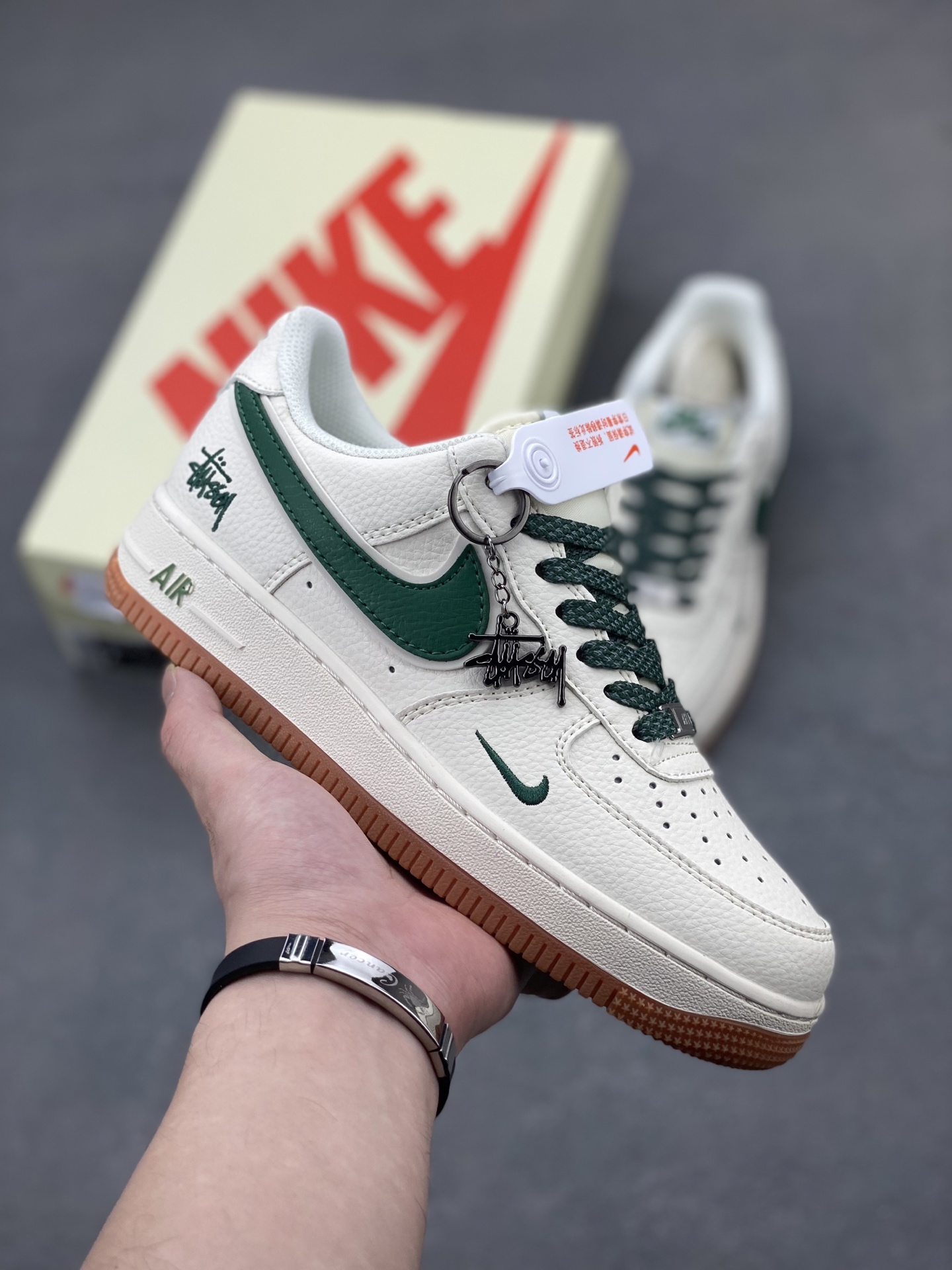 Nike Air Force 1 '07 Low Stussy Olive Sneakers - Limited Edition 2 i1745266249122 7946 0 0