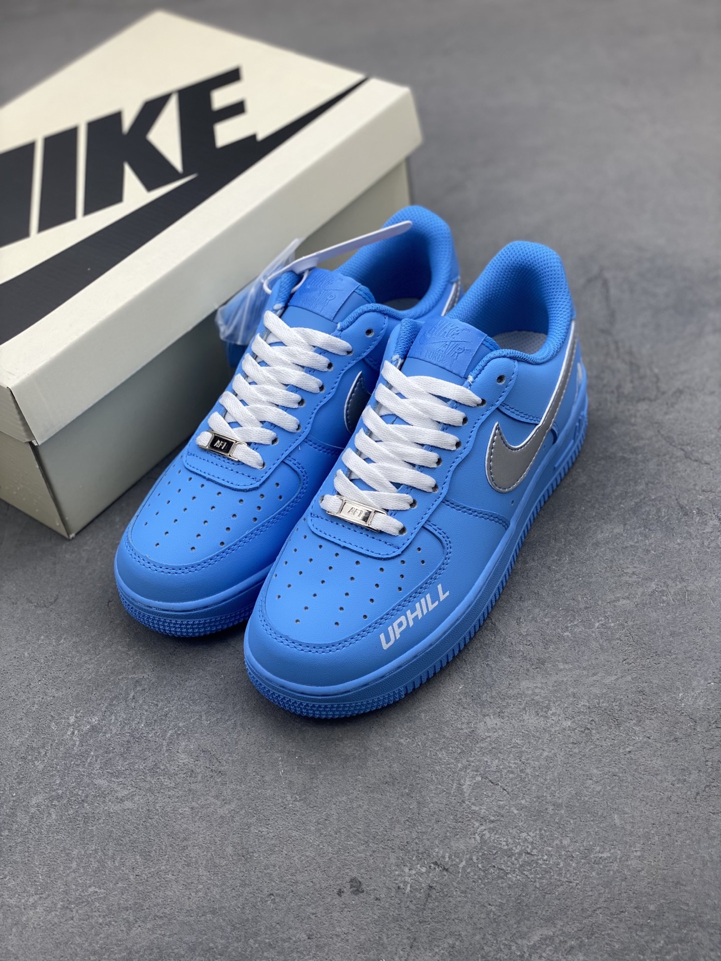 Nike Air Force 1 '07 Low Blue Uphill Sneakers Limited Edition - Size 36-45 9 i1745437312635 424 0 7