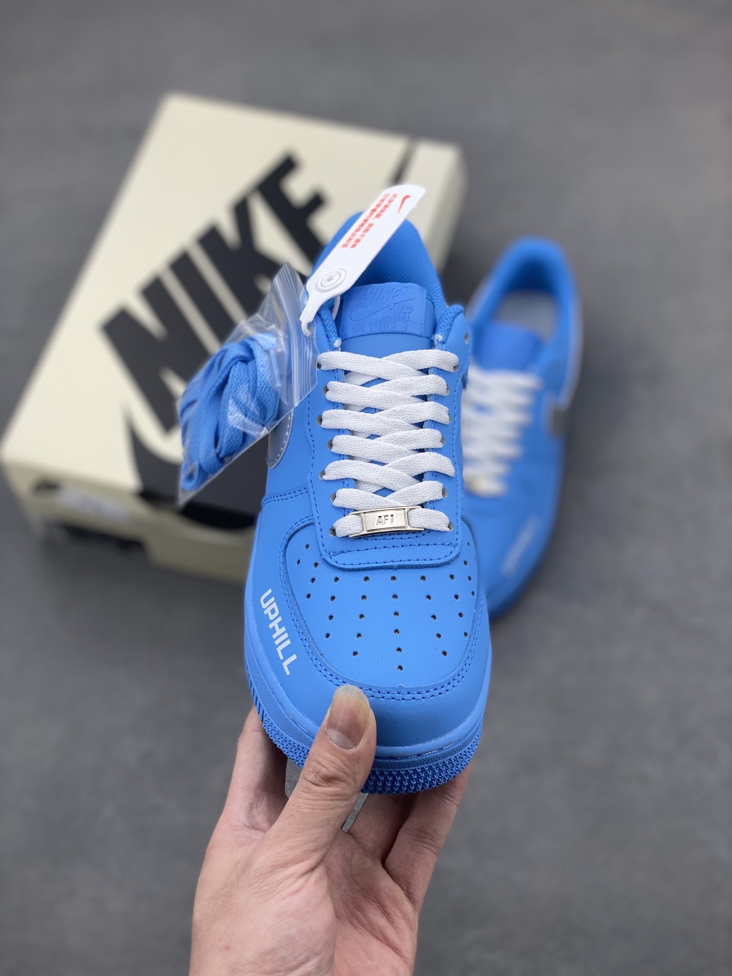 Nike Air Force 1 '07 Low Blue Uphill Sneakers Limited Edition - Size 36-45 3 i1745437312751 305 0 1