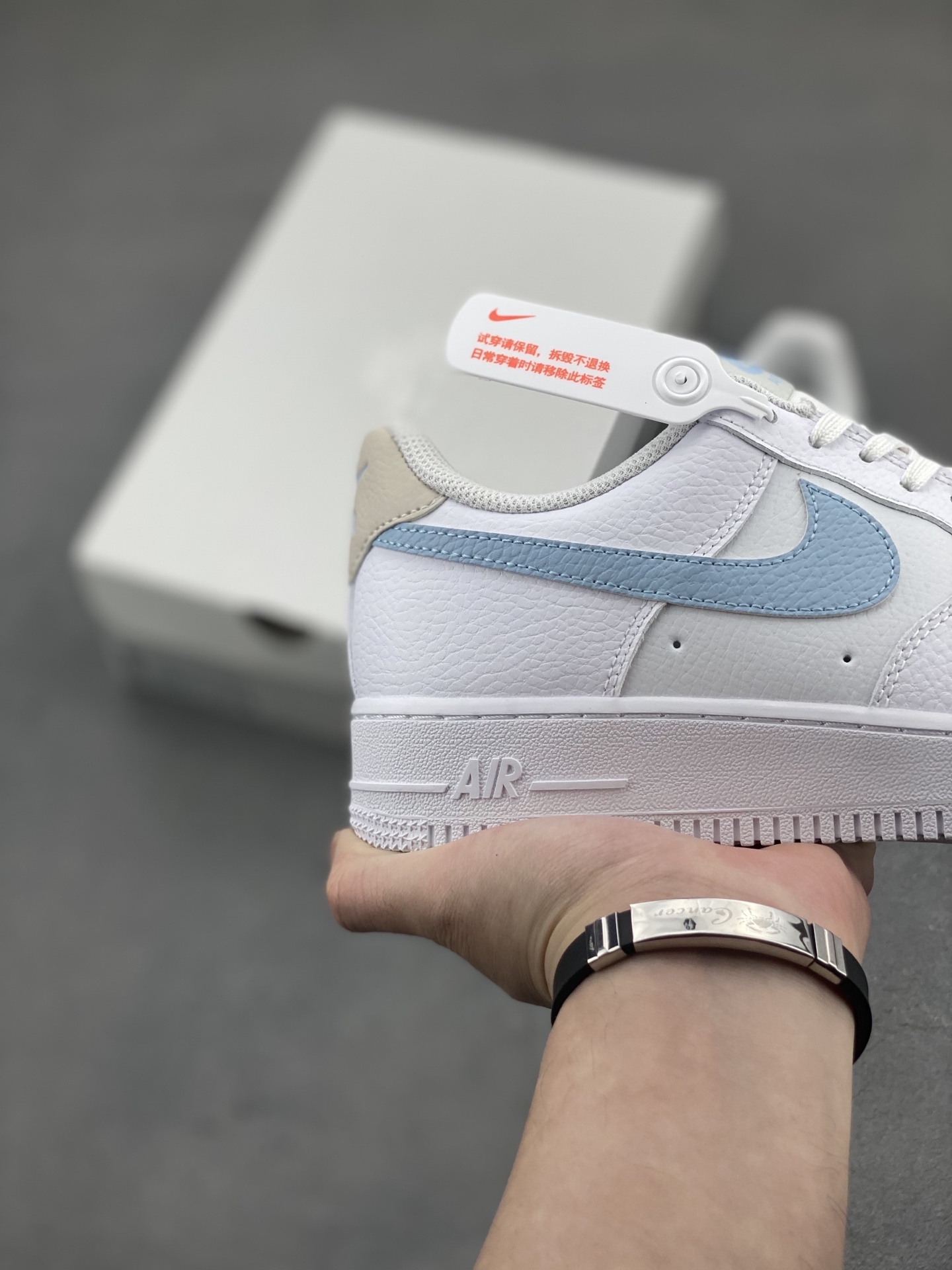 Nike Air Force 1 '07 Low White/Blue Stitch Sneakers HF0022-100 Limited Edition 6 i1745437351402 3535 0 4